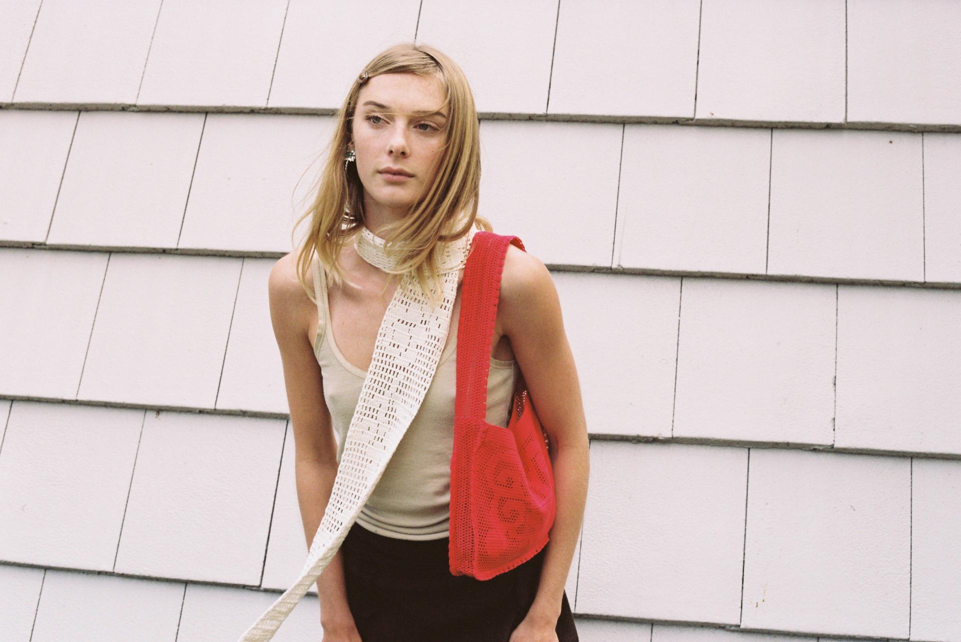 The Fountain Crochet Bag · Ruby