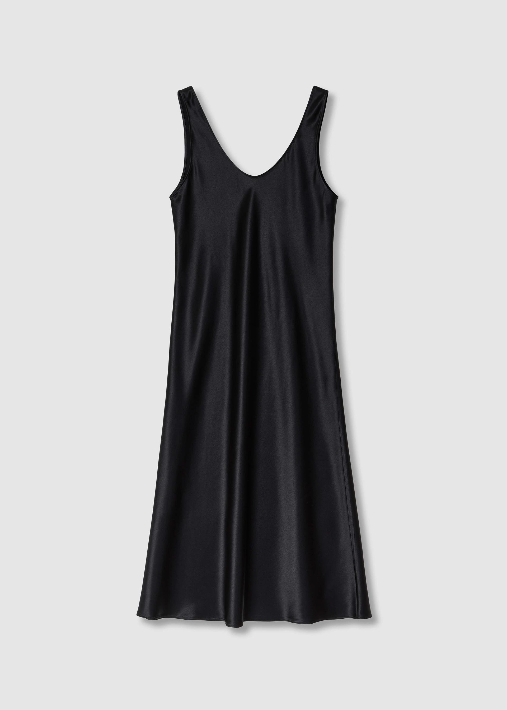 Carrie Silk Dress · Black