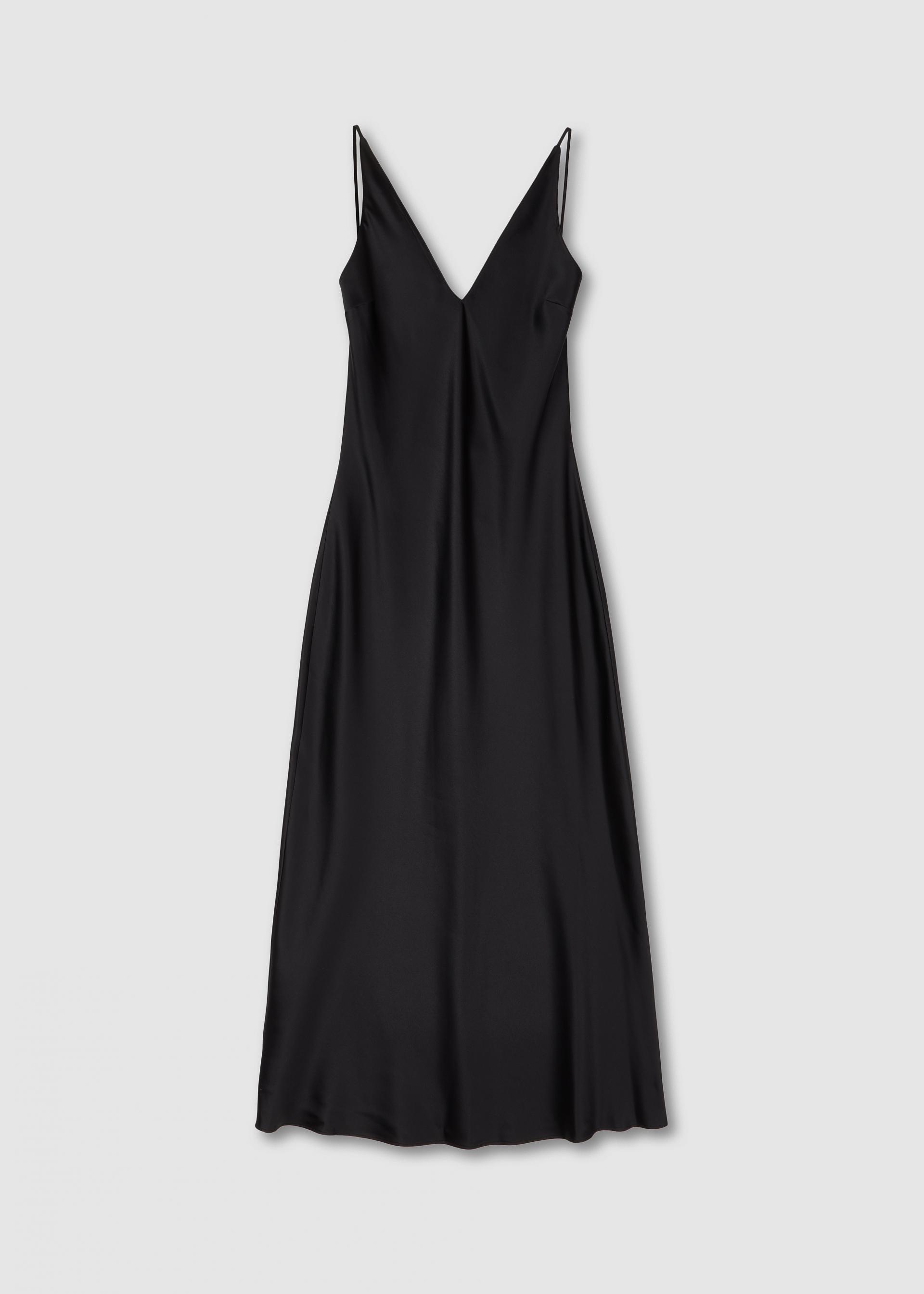 Deep V dress · Black