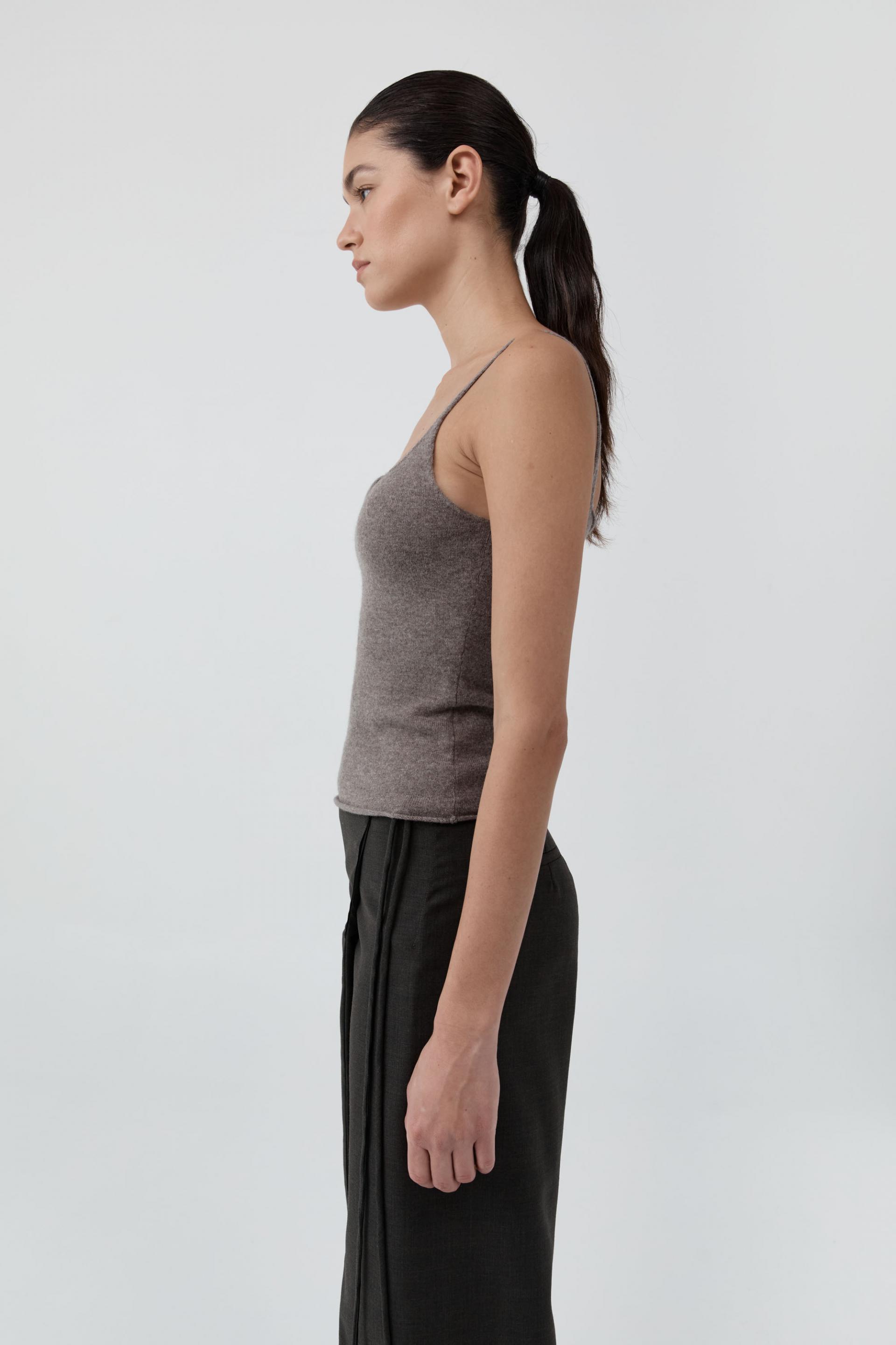 Merino Wool Slim Tank · Vapor
