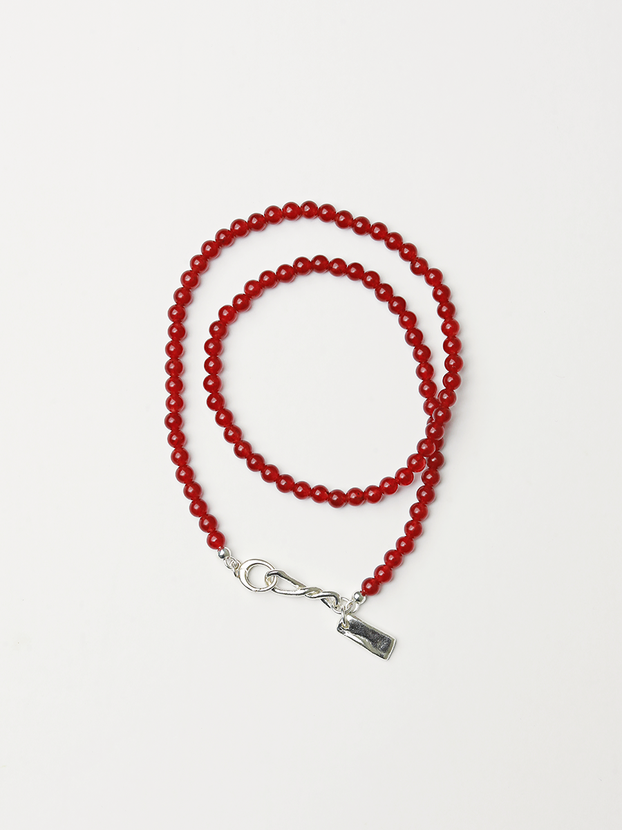 Burgundy necklace