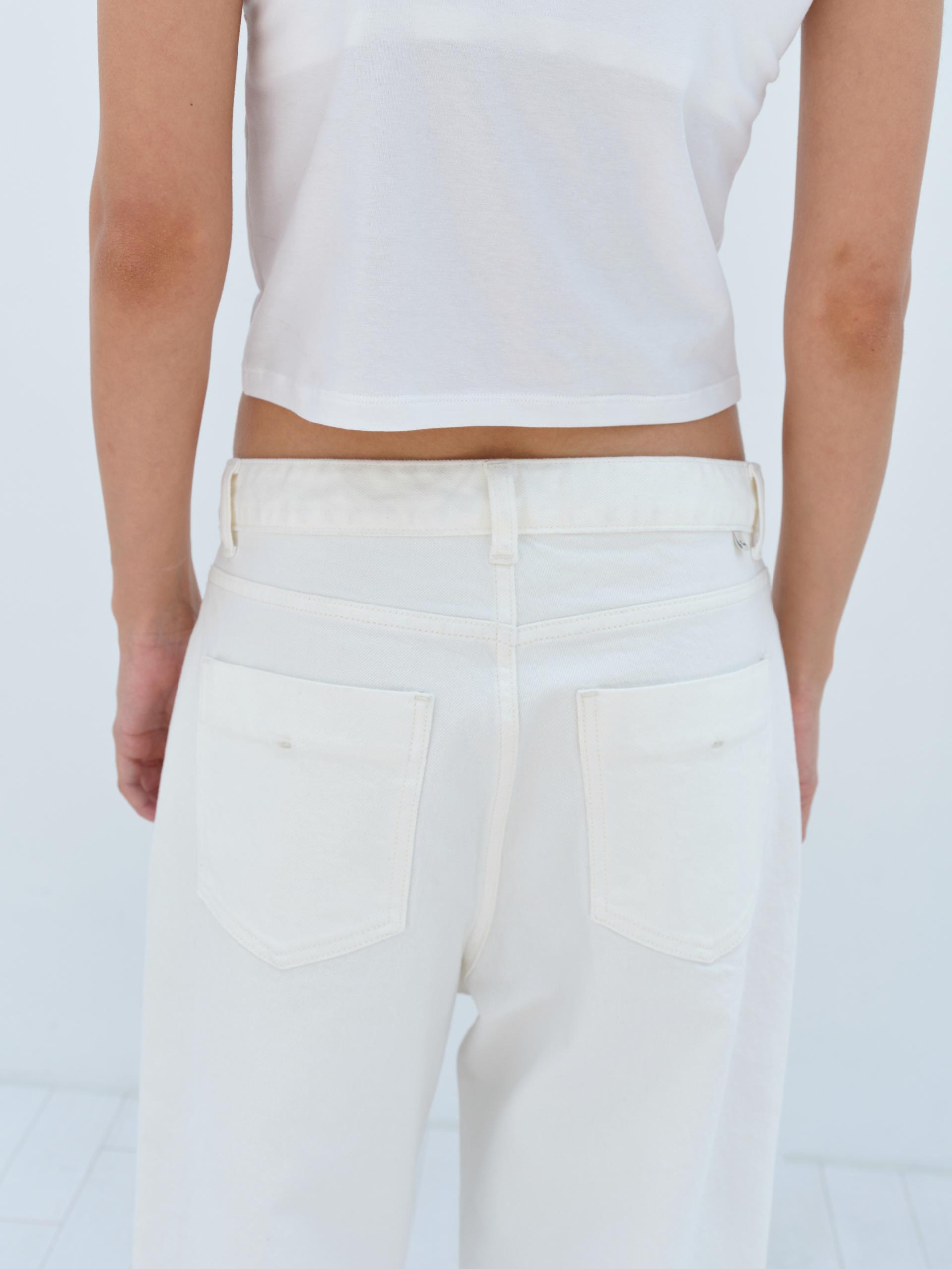 White Low Rise Jean