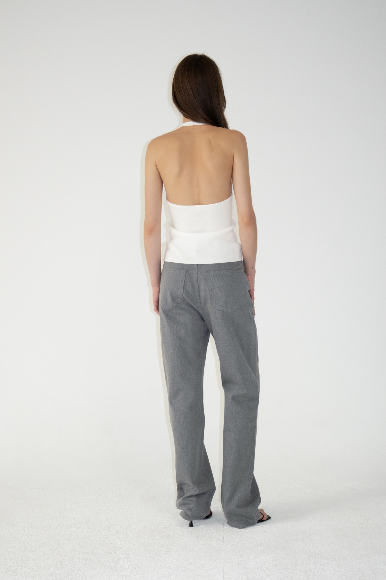Grey High Waist Jean