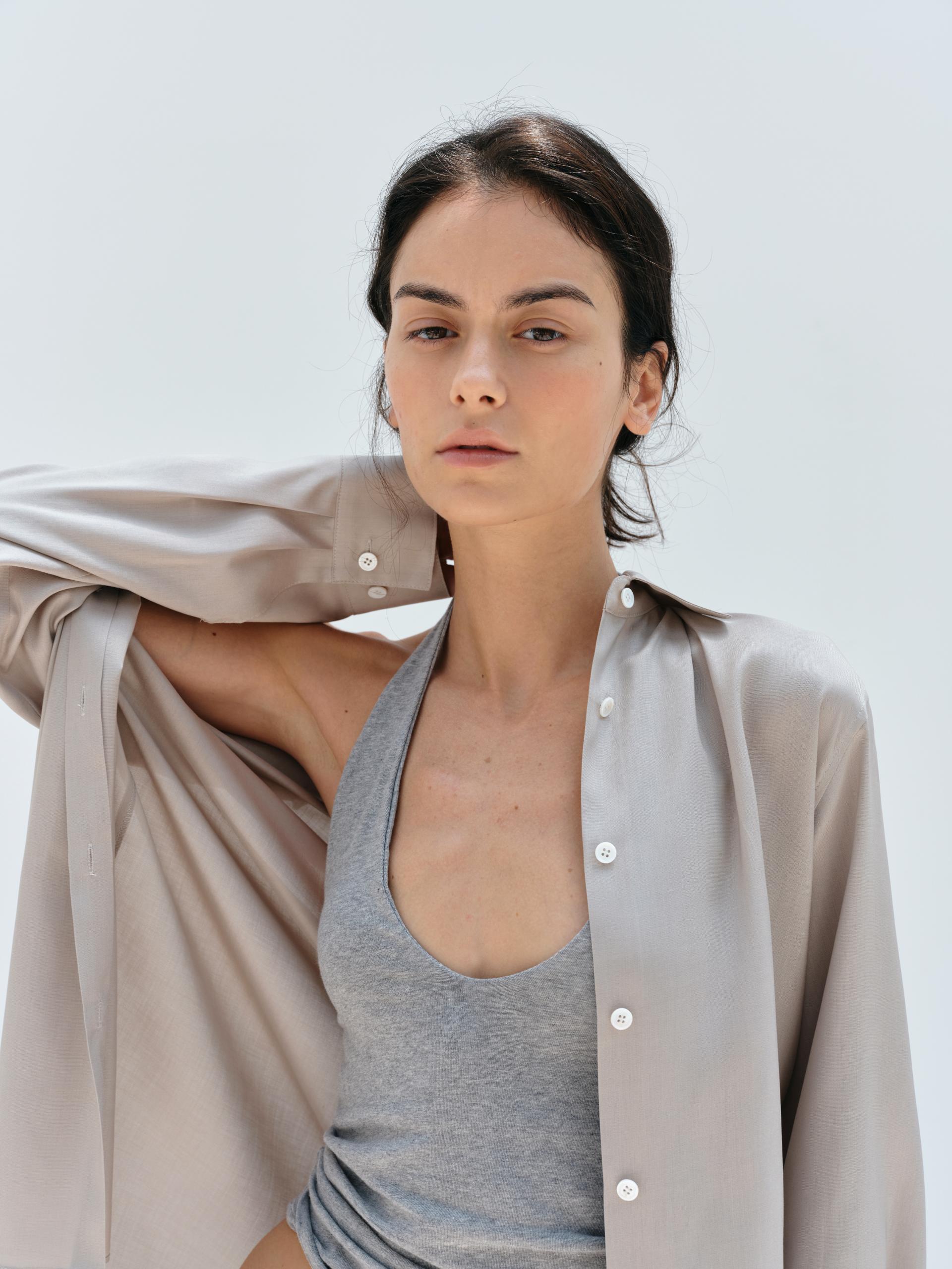 Fuji Silk Shirts · Ash