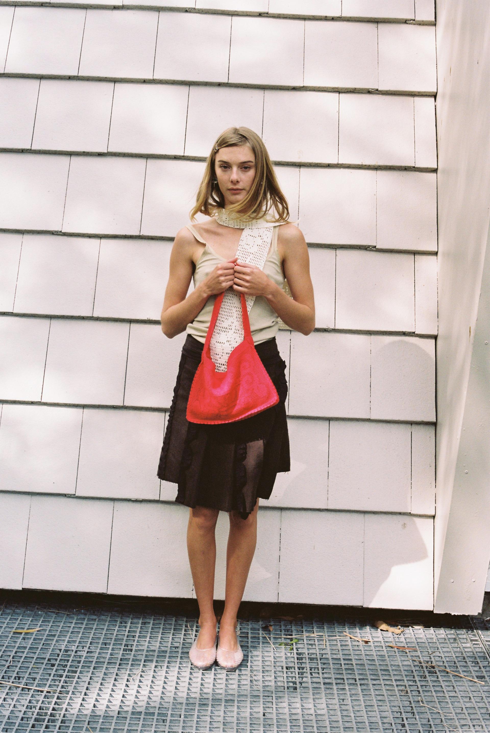 The Fountain Crochet Bag · Ruby