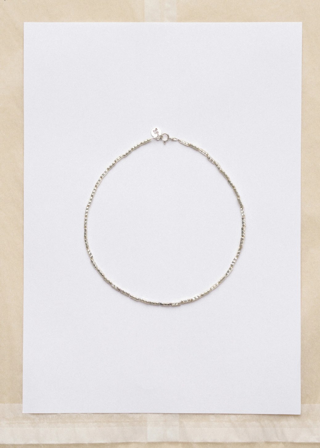 Pave necklace · Silver