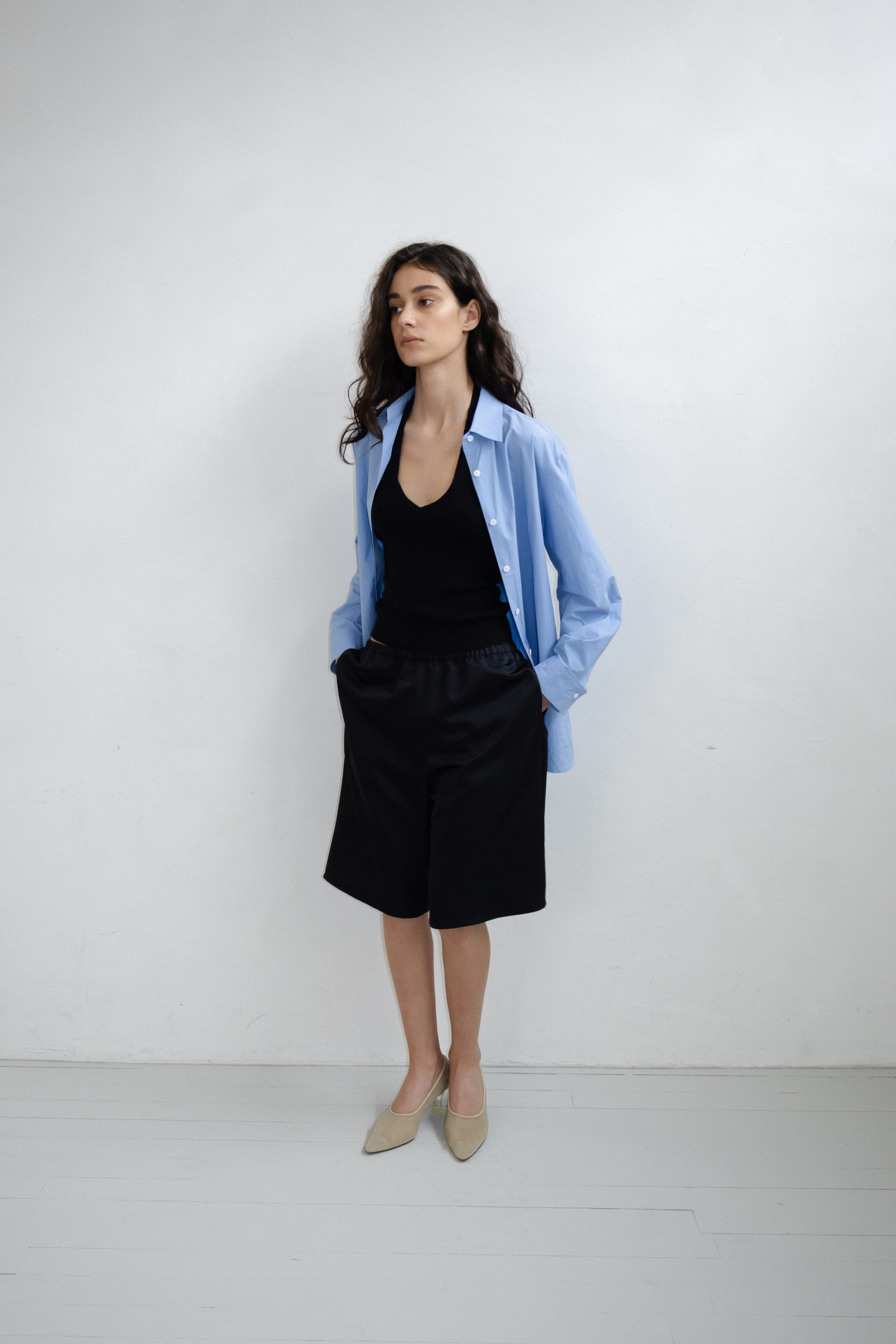 Crisp Cotton Shirts · Cornflower Blue