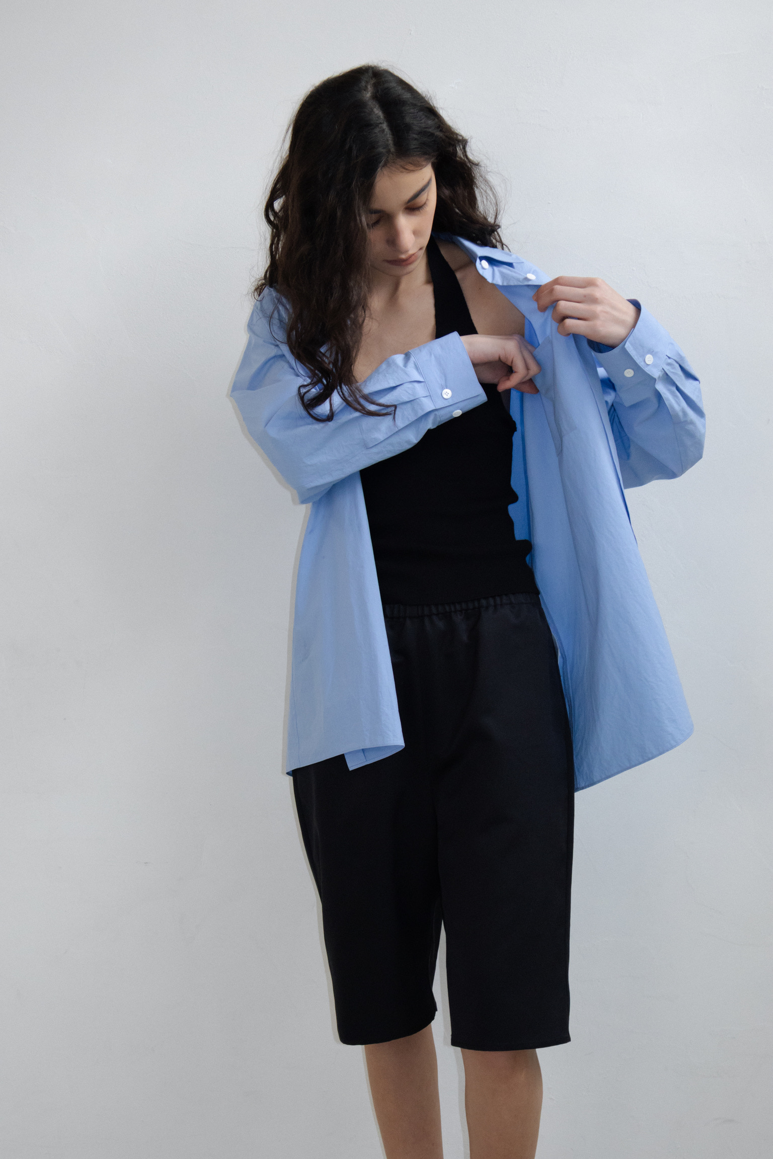 Crisp Cotton Shirts · Cornflower Blue