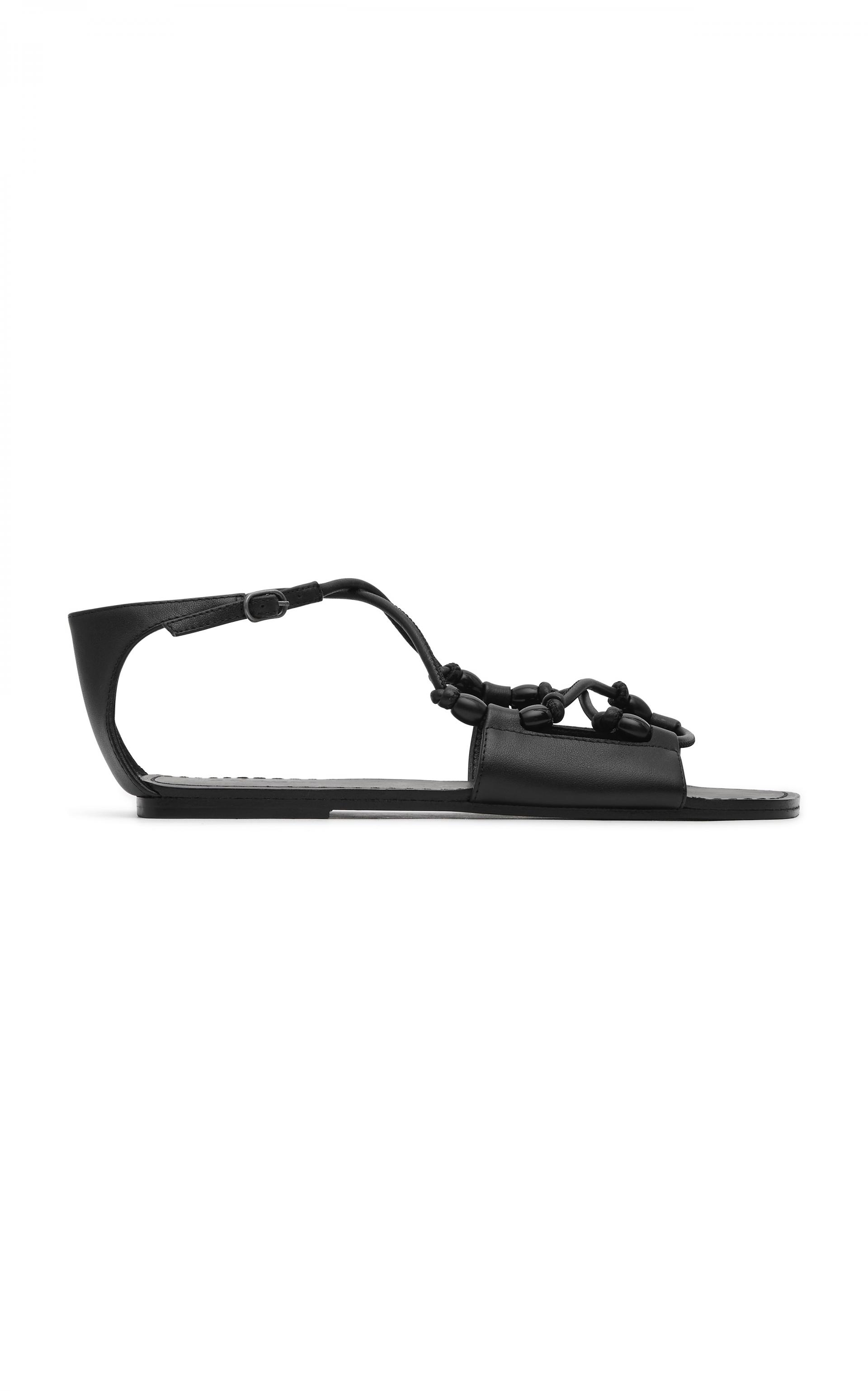 Beaded Detail Sandal · Black