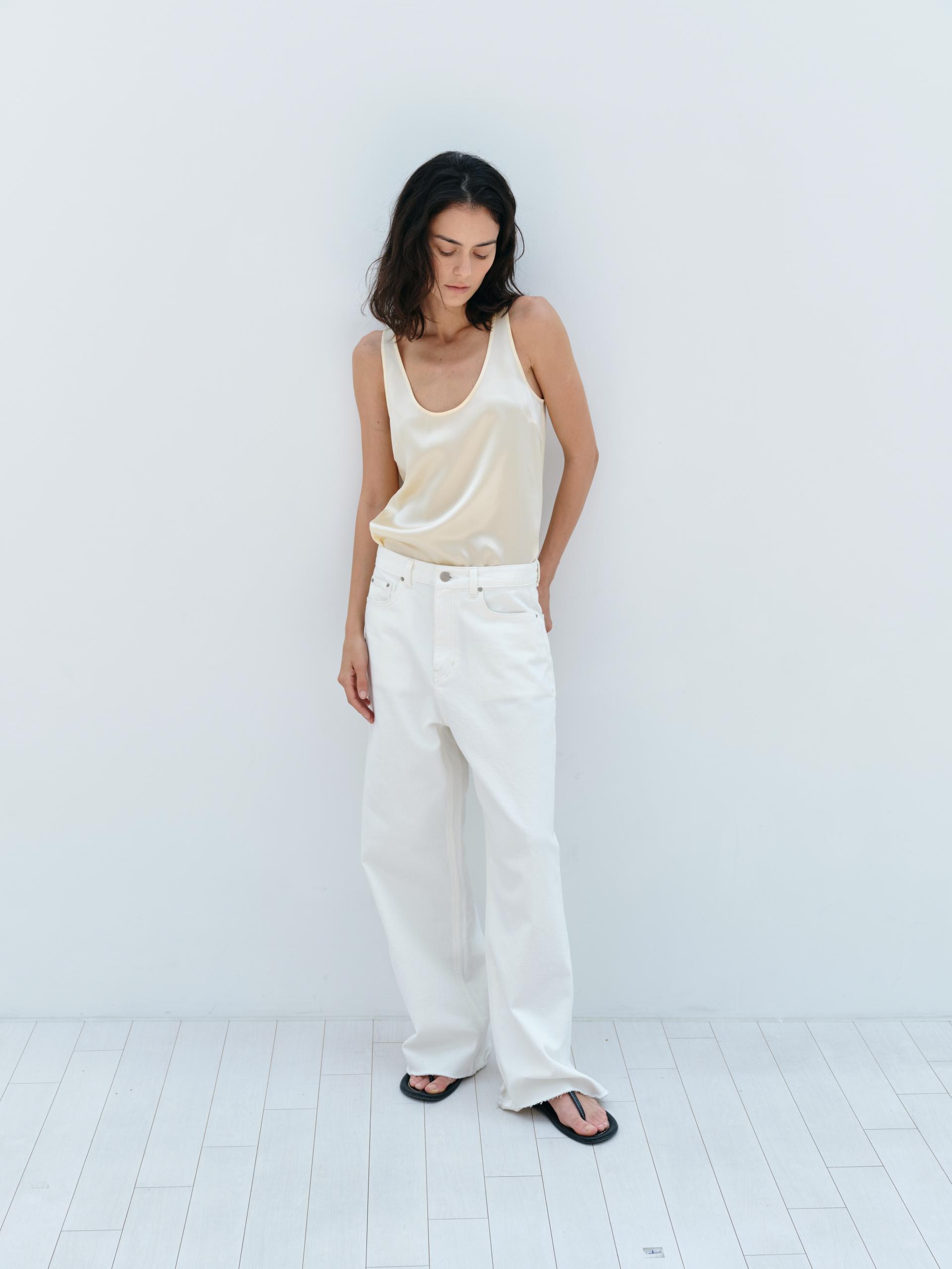 White Low Rise Jean