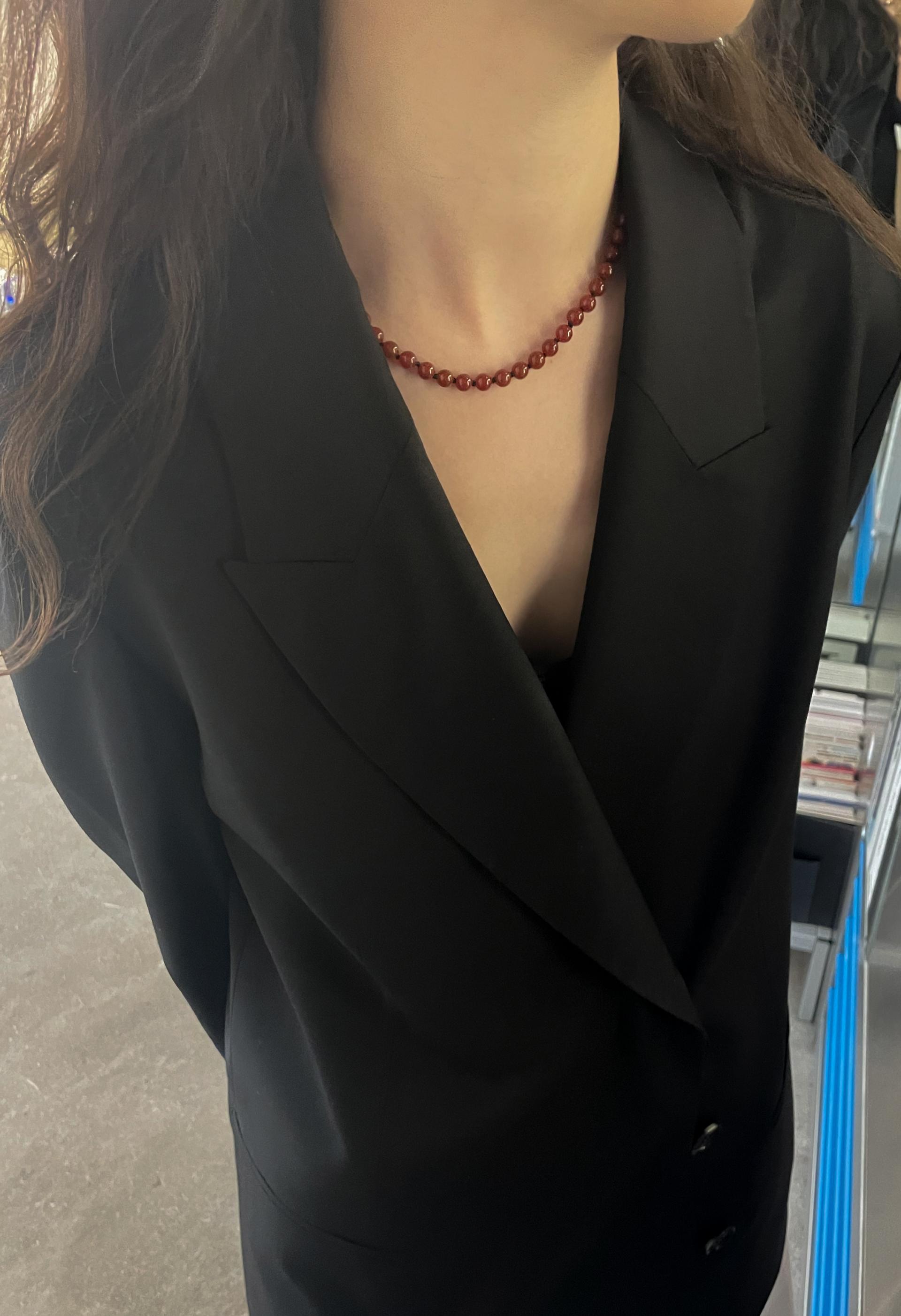 Ines Necklace · Sardonyx