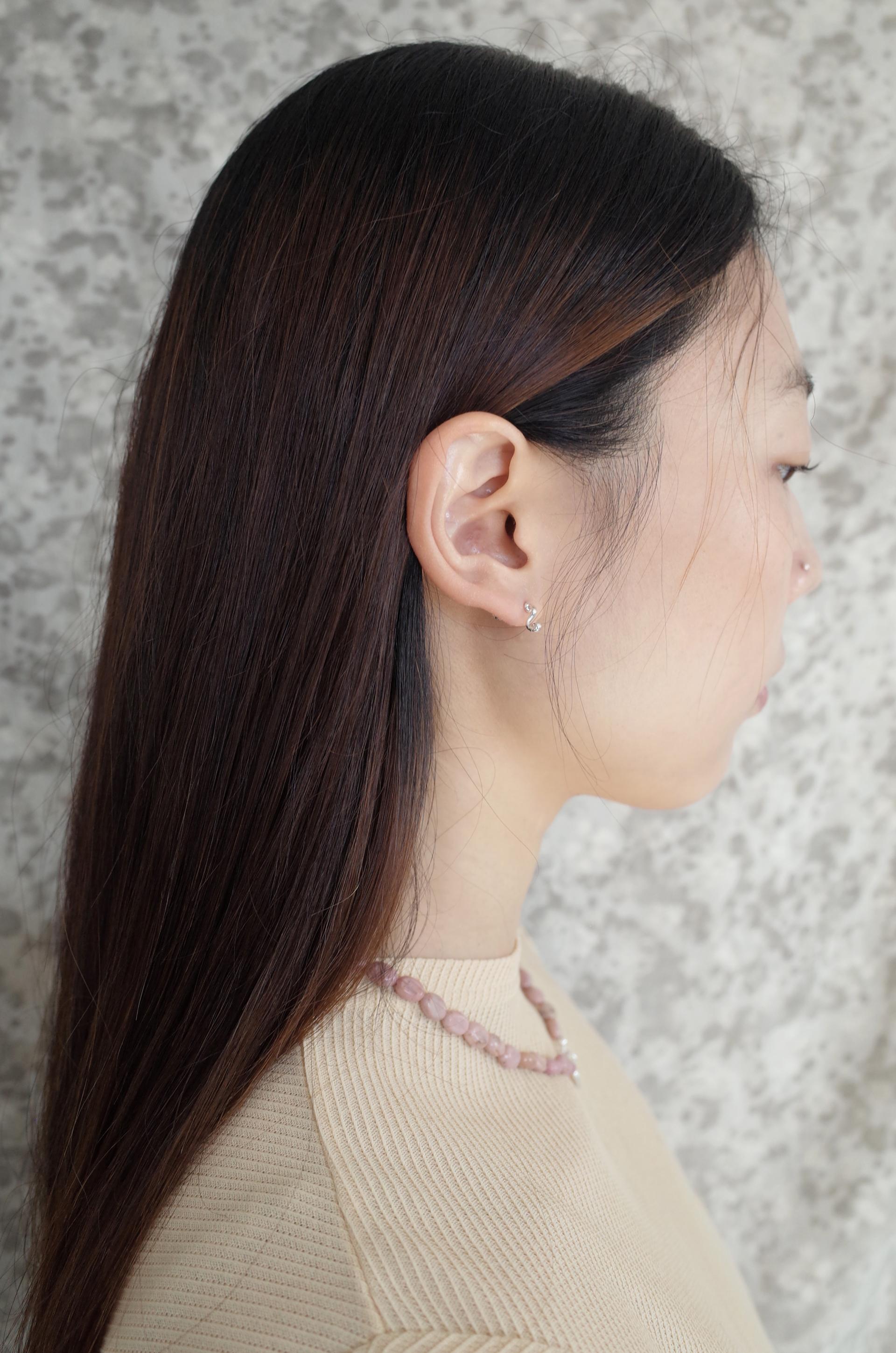 S whisper earrings