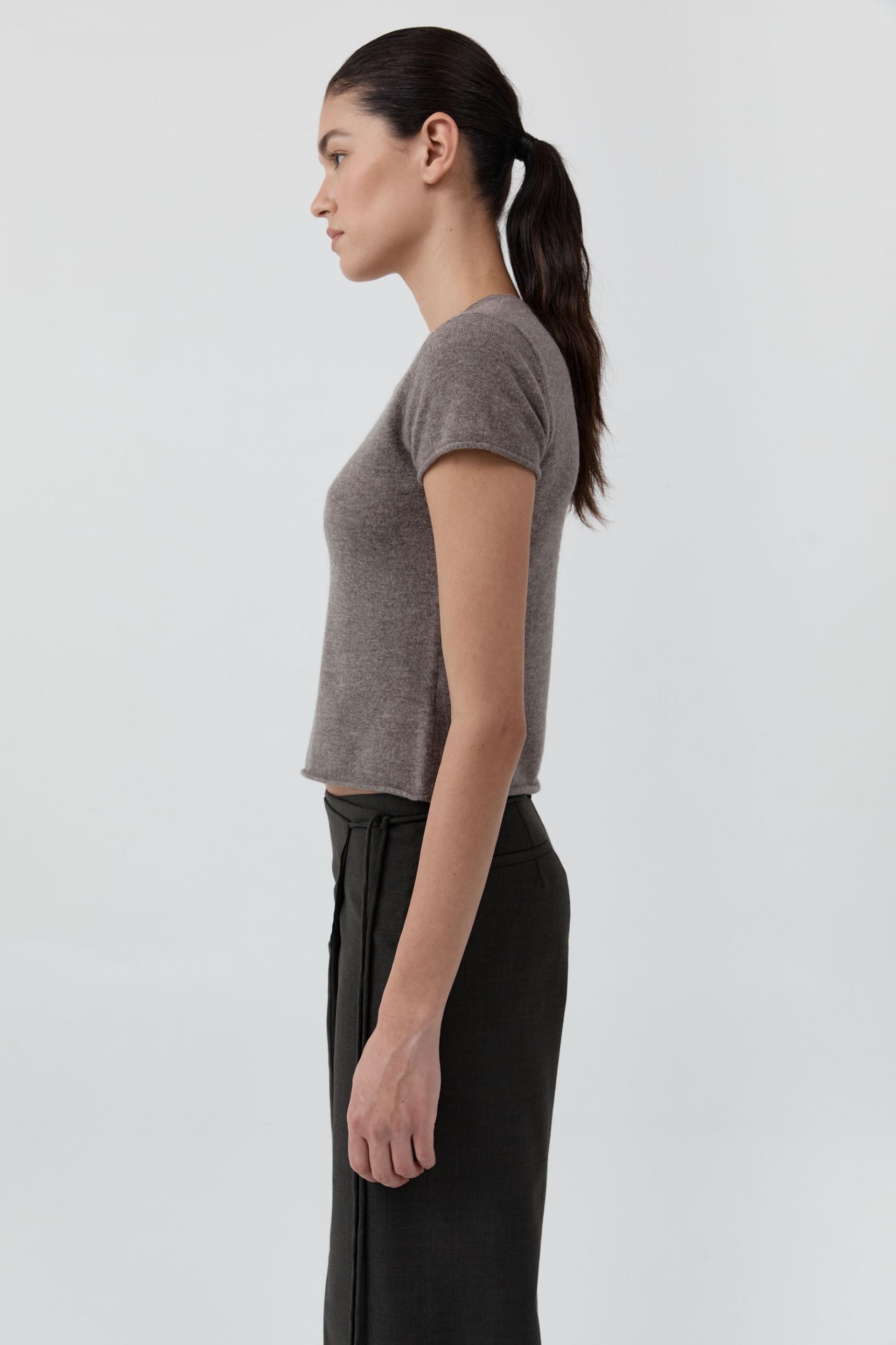 Fine Merino Wool Baby Tee · Vapor