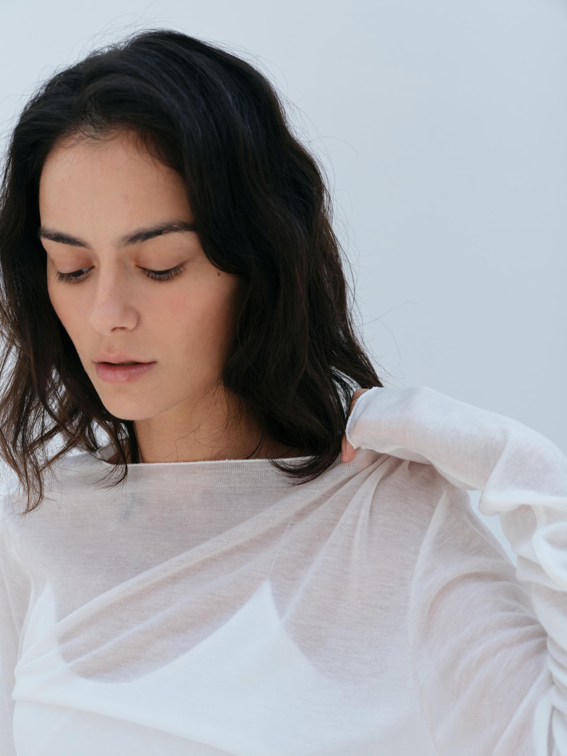 Tencel Long Sleeve · Offwhite