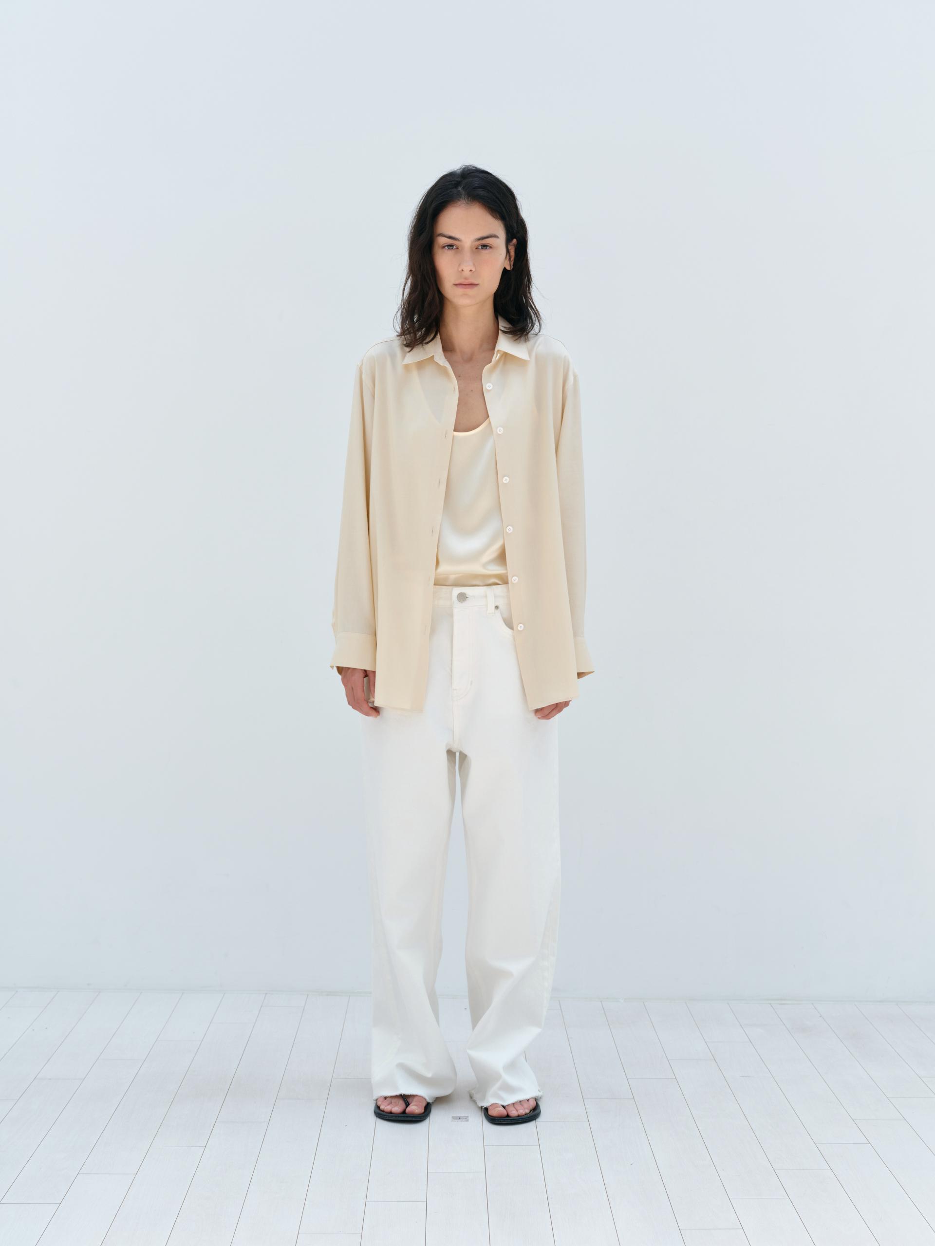 Fuji Silk Shirts · Apricot