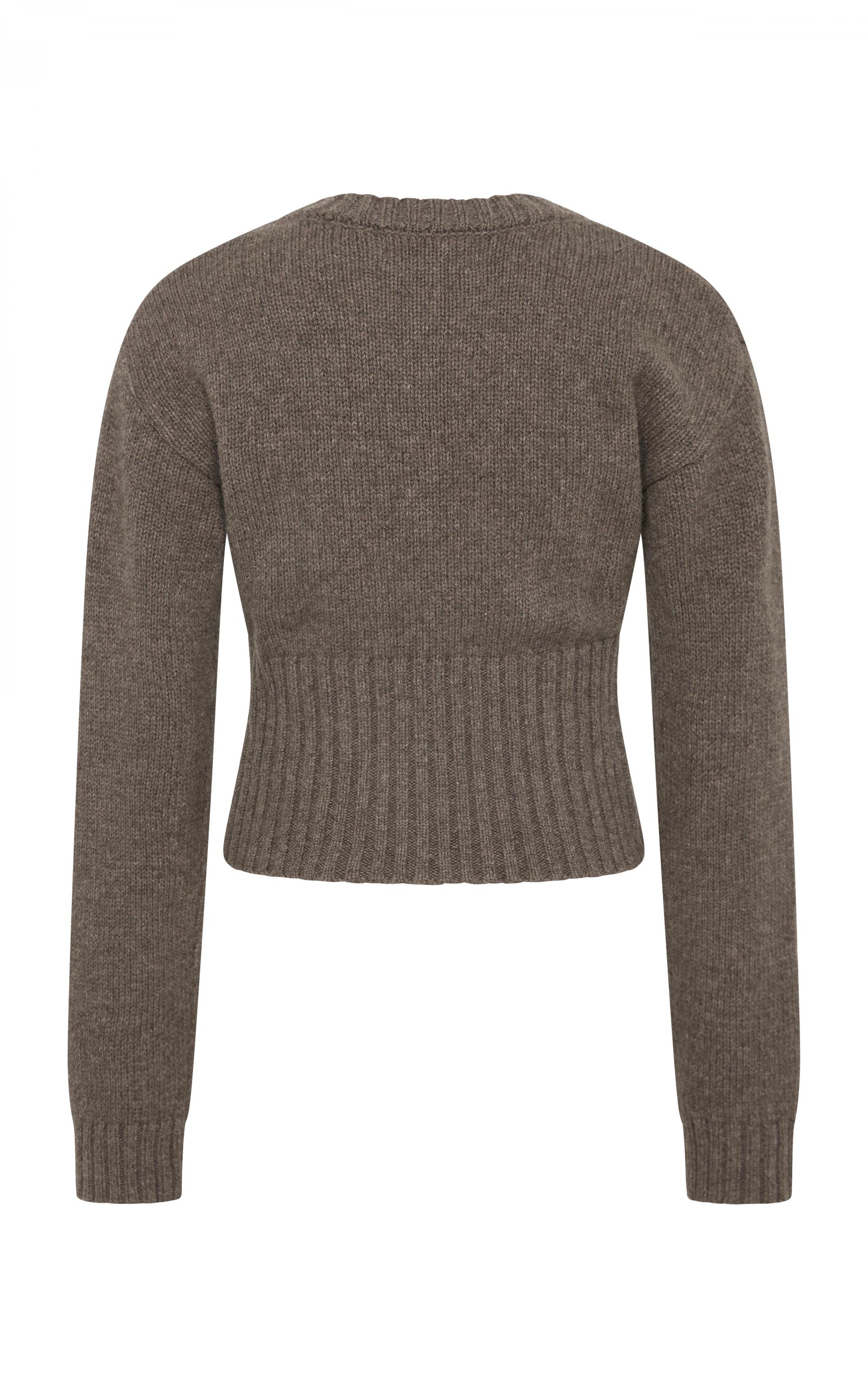 Wool Cardigan · Taupe Melange