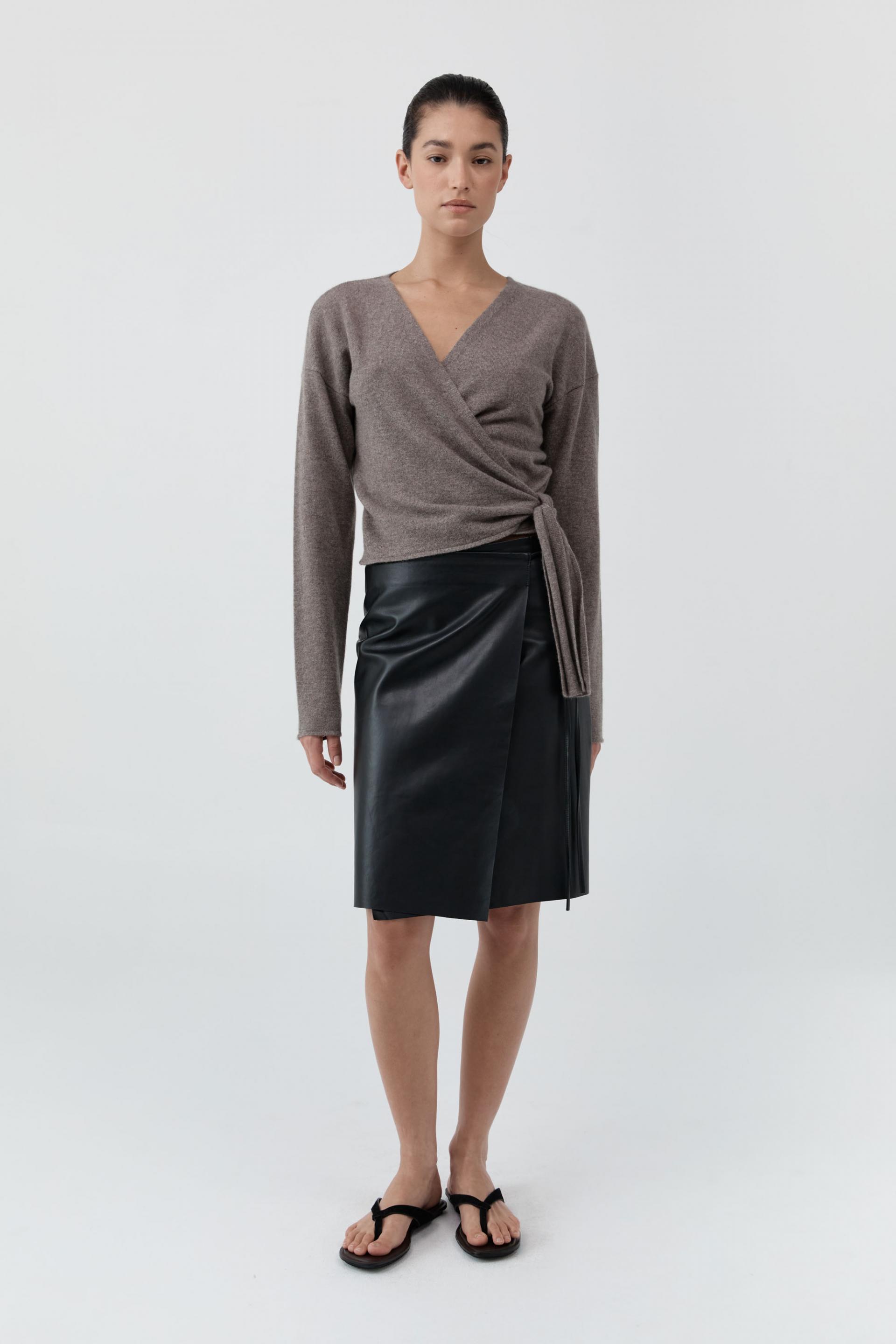 Cashmere Wrap Cardigan · Vapor