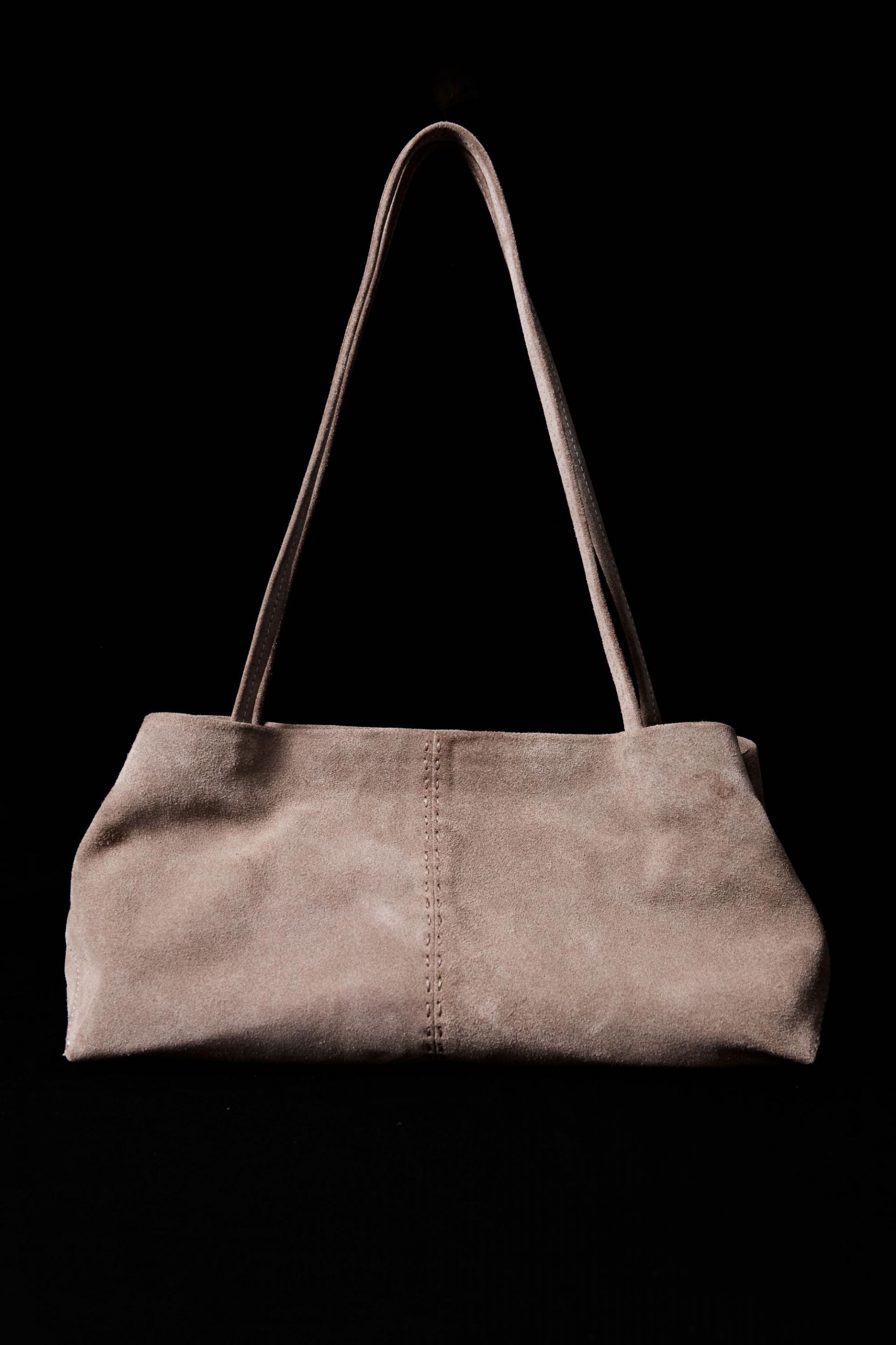 Suede Origami Tote ·Almond