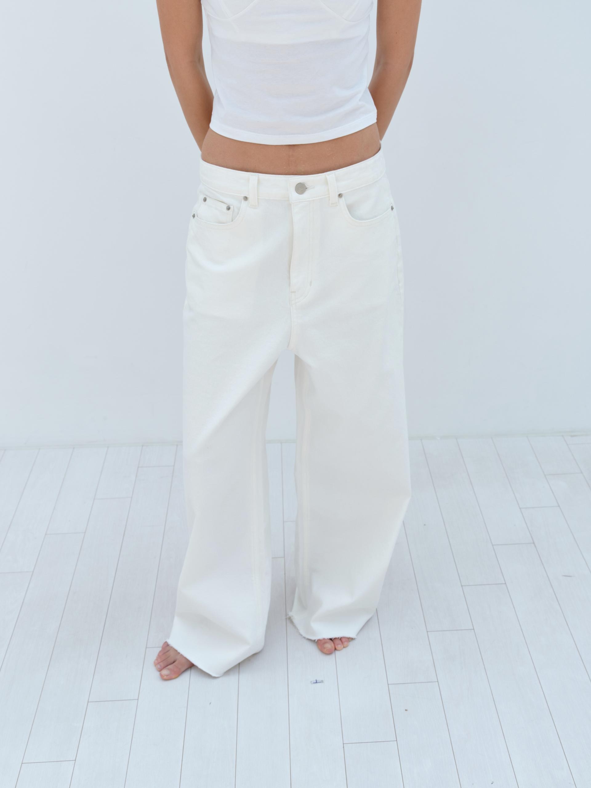 White Low Rise Jean