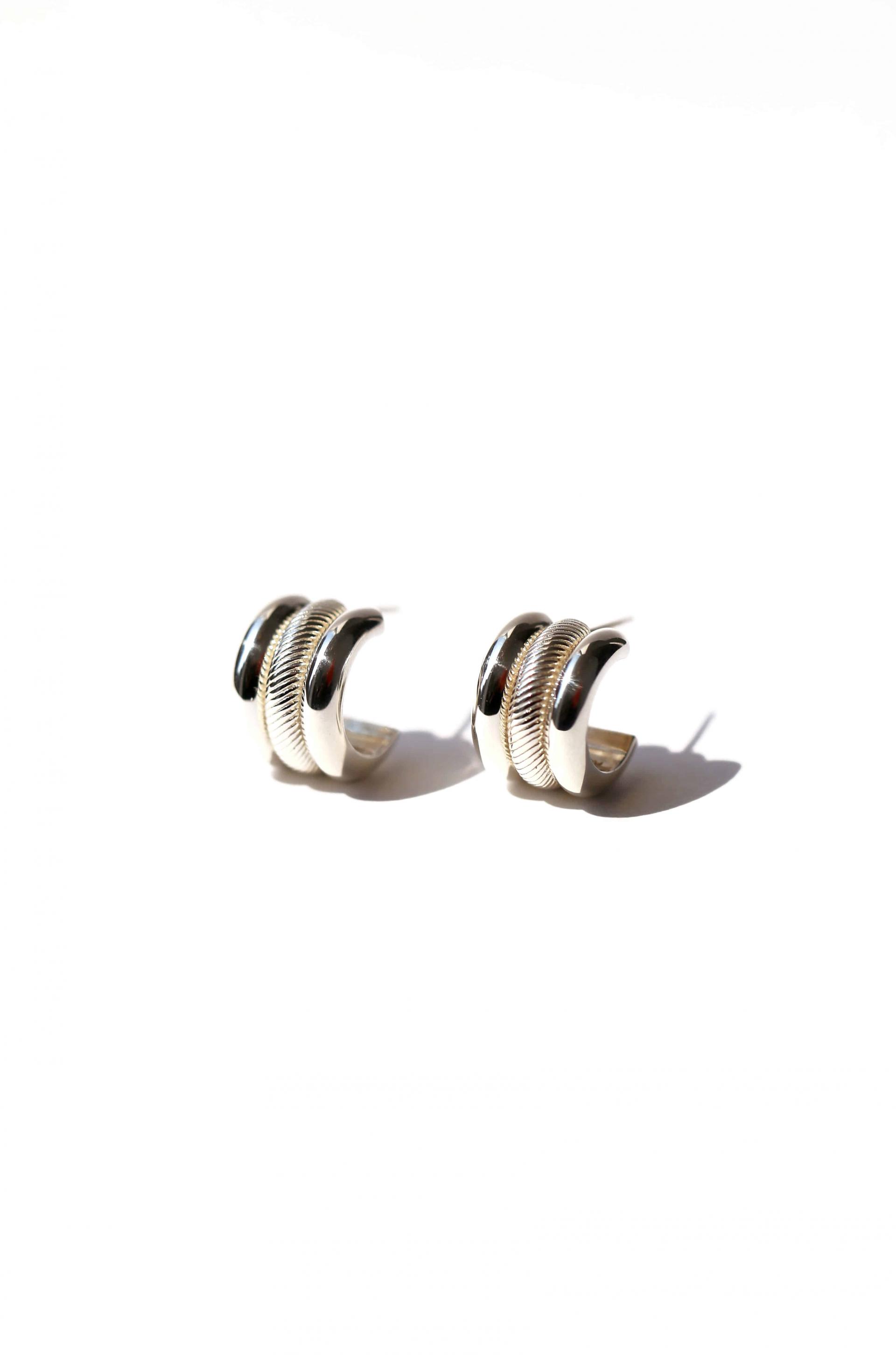Bold Ripple Hoops
