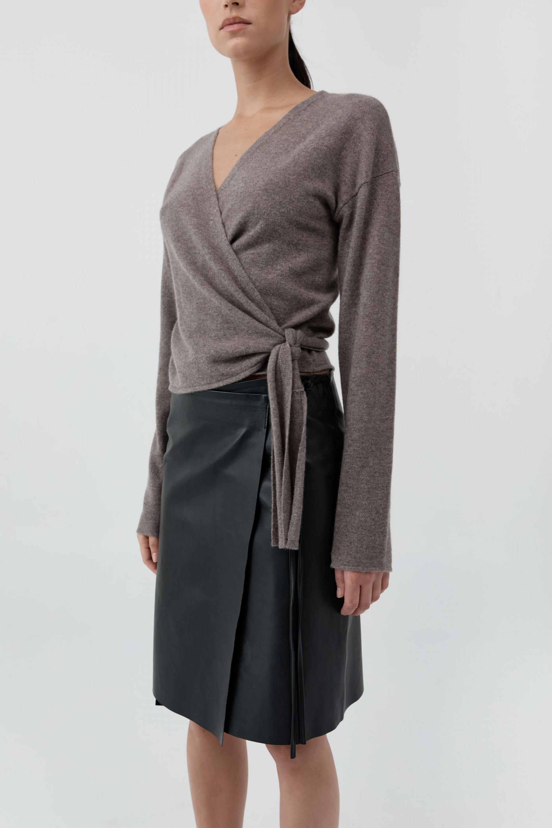 Cashmere Wrap Cardigan · Vapor