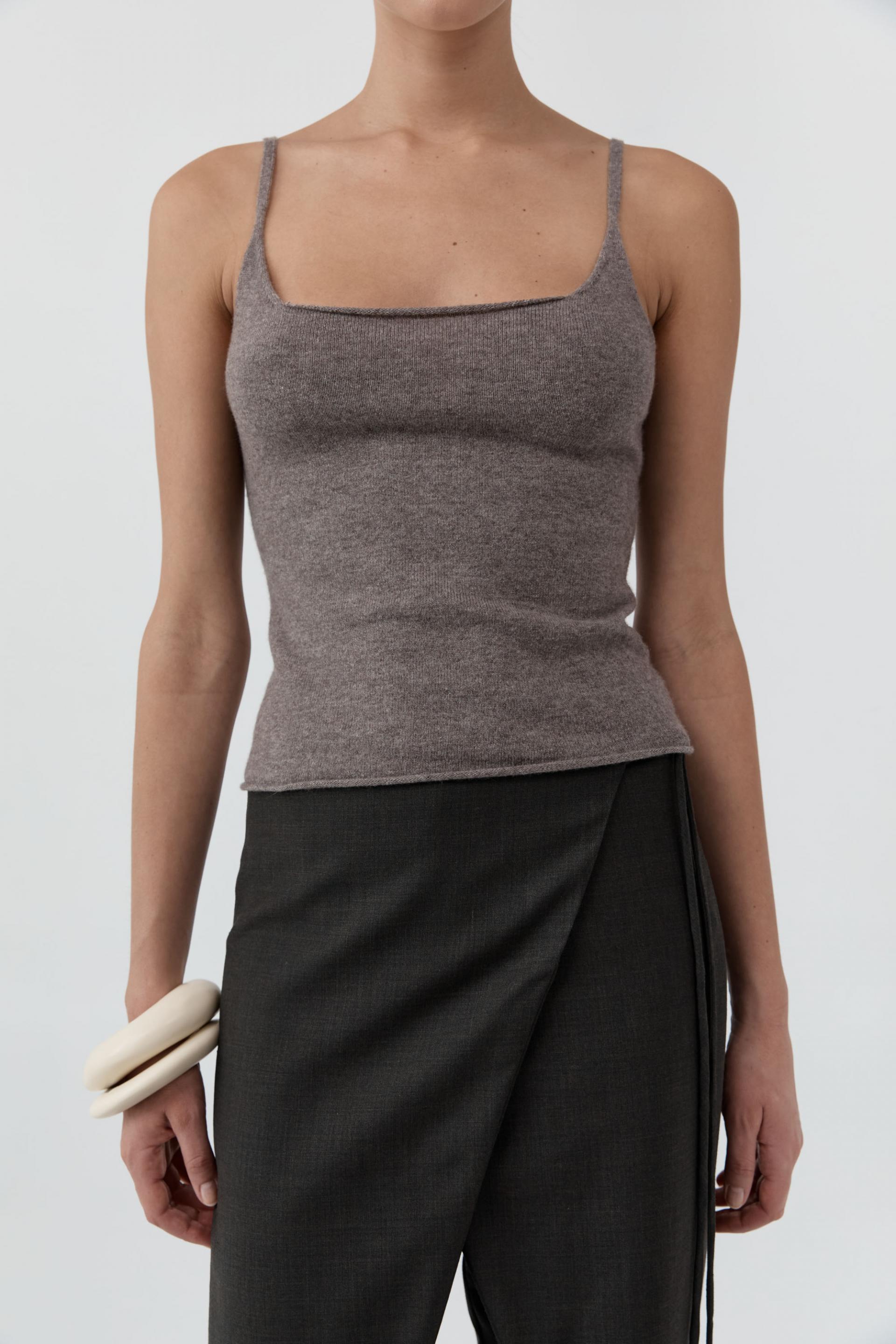 Merino Wool Slim Tank · Vapor