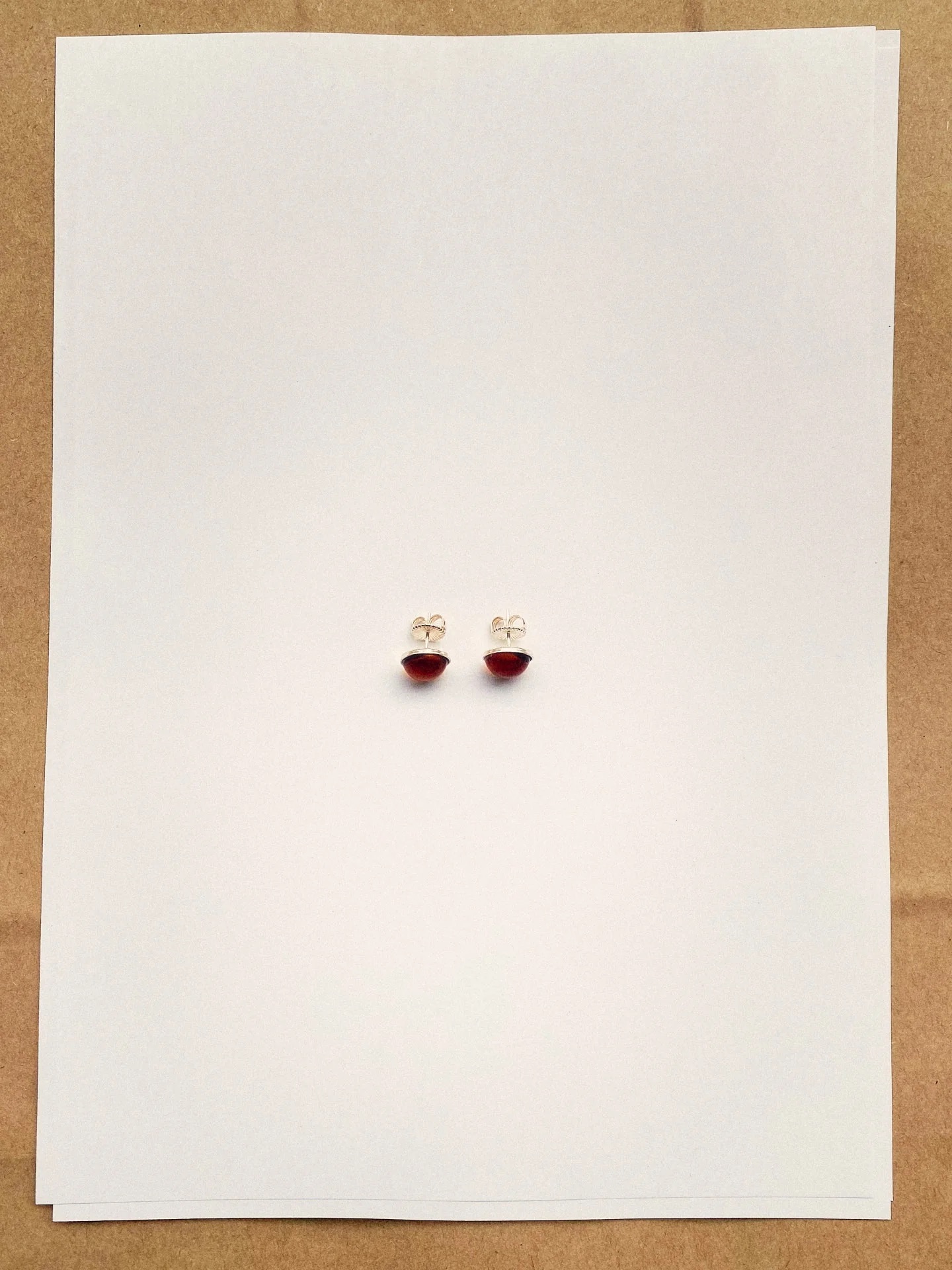 Mam earrings · Amber