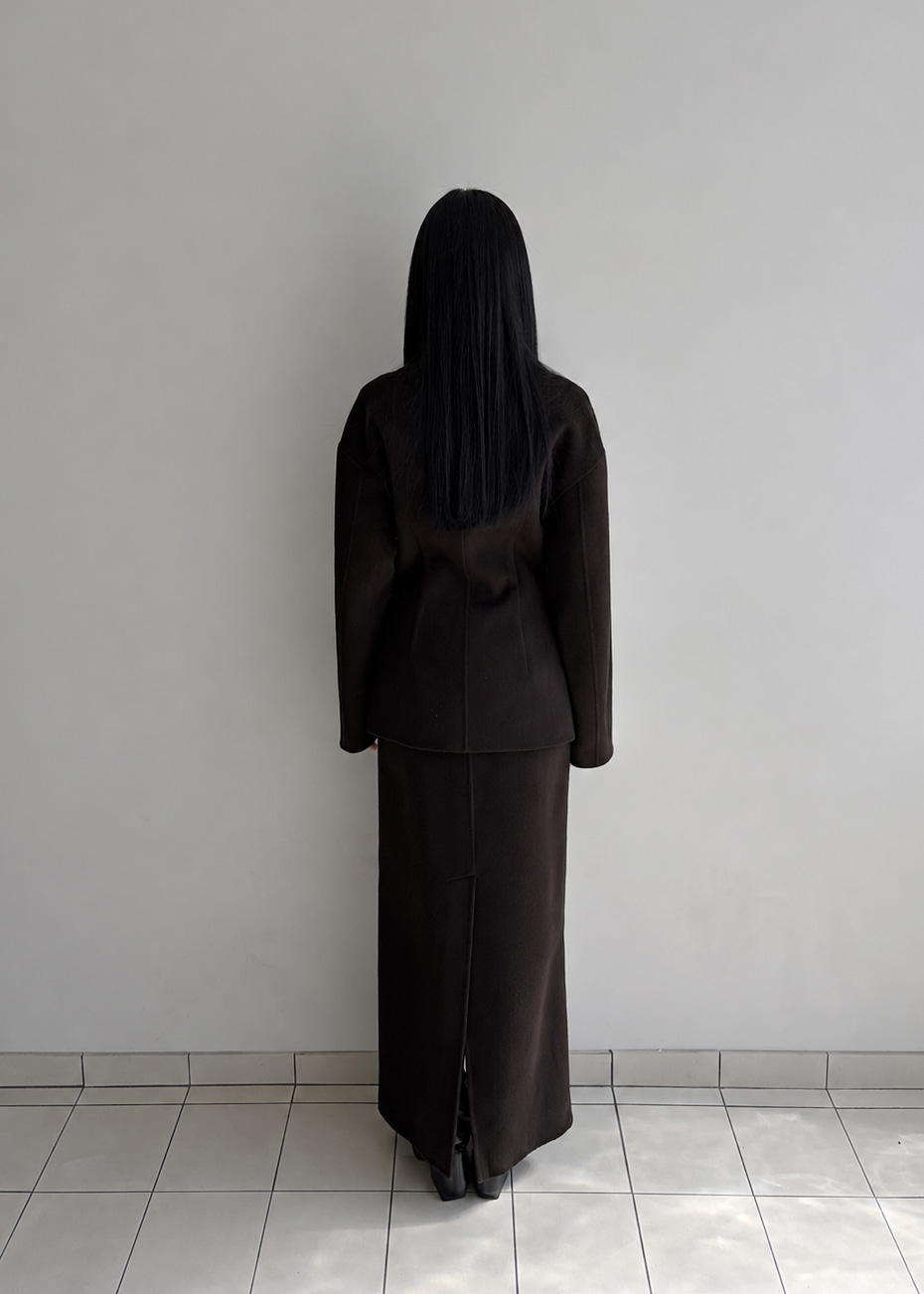 Hourglass jacket · Chocolate