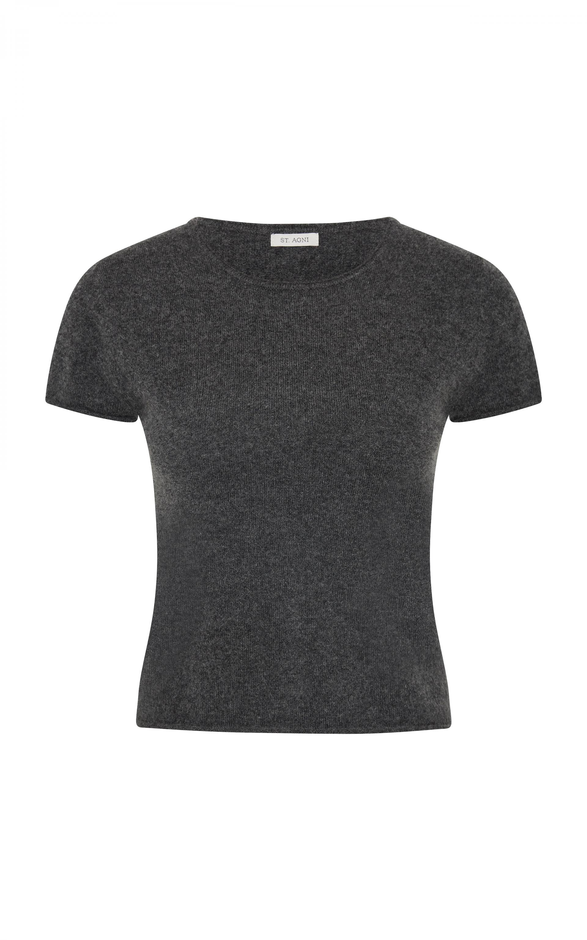 Fine Merino Wool Baby Tee · Charcoal Melange