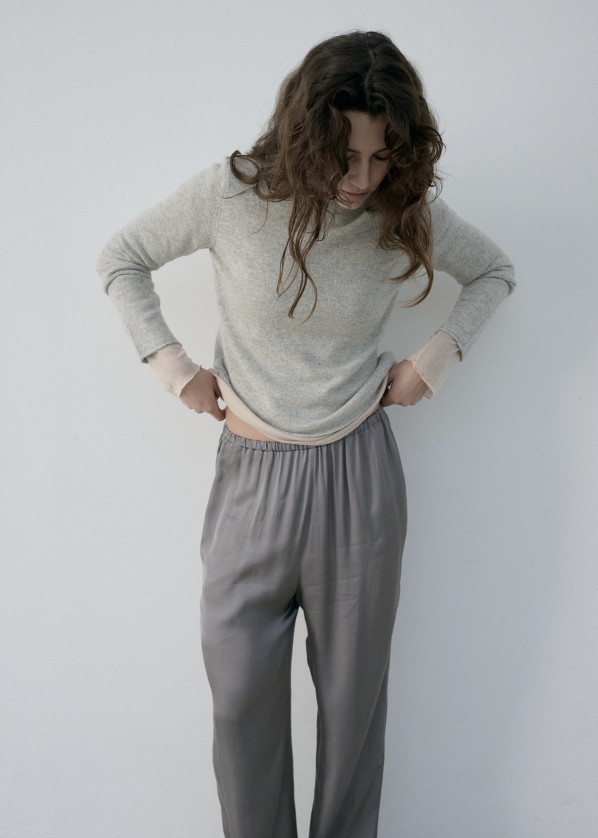 Viscose Easy Pants · Charcoal