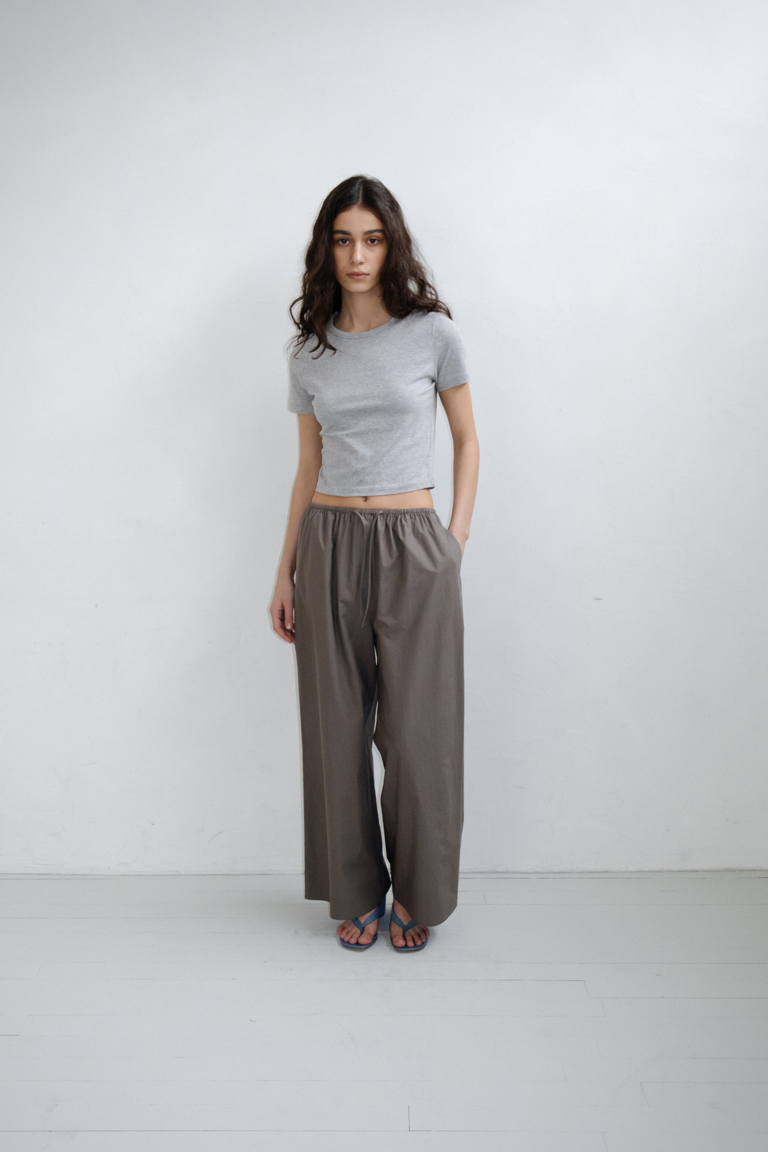 Lightly Cotton Pants · Brown