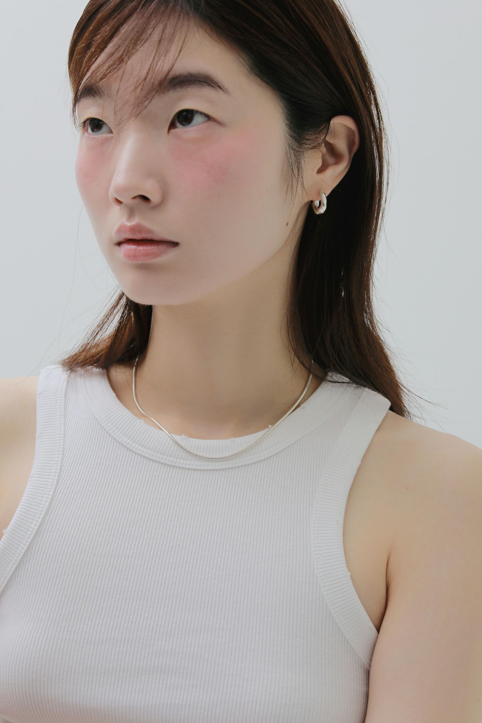 Textured hoop earring