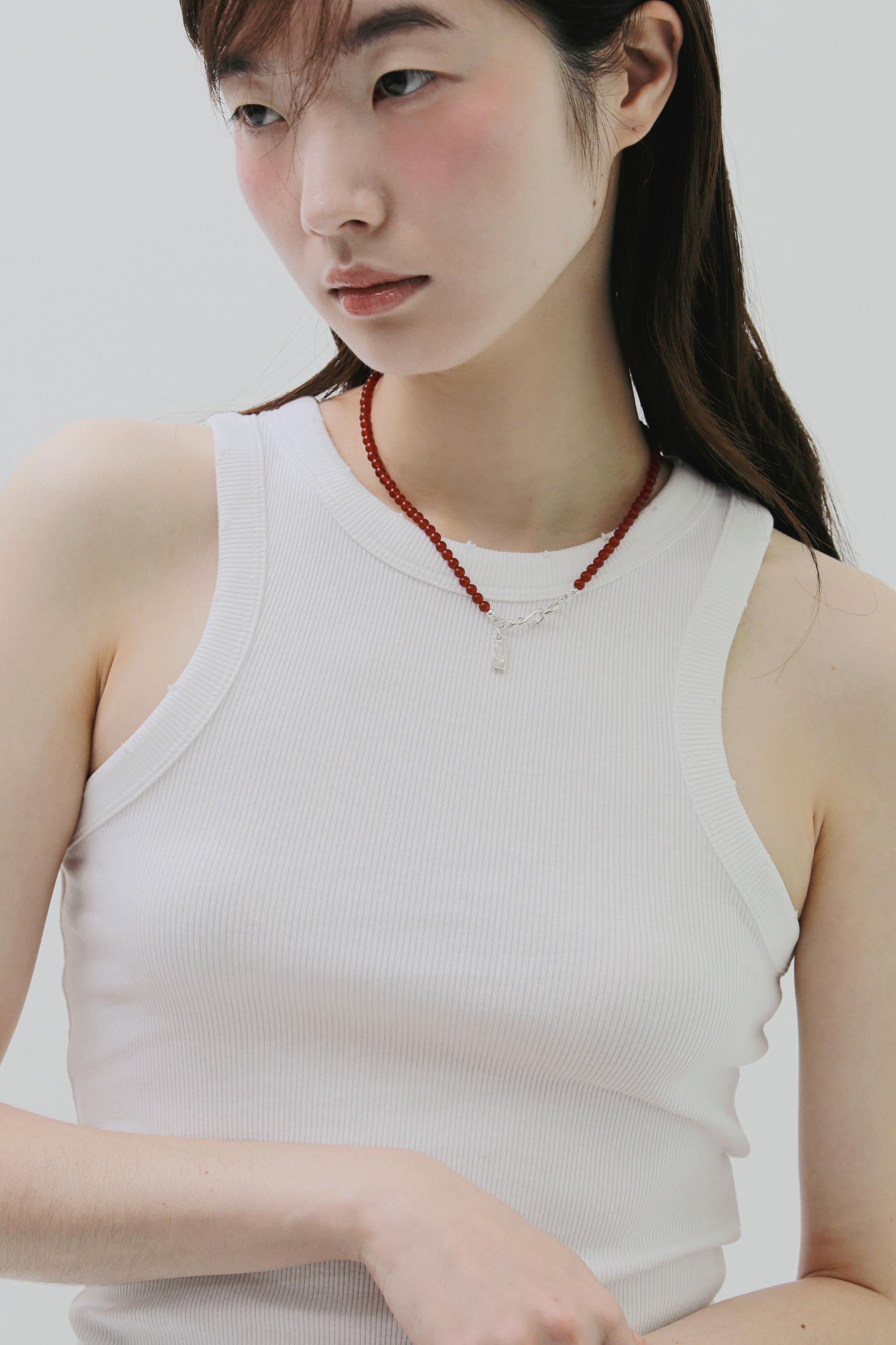 Burgundy necklace
