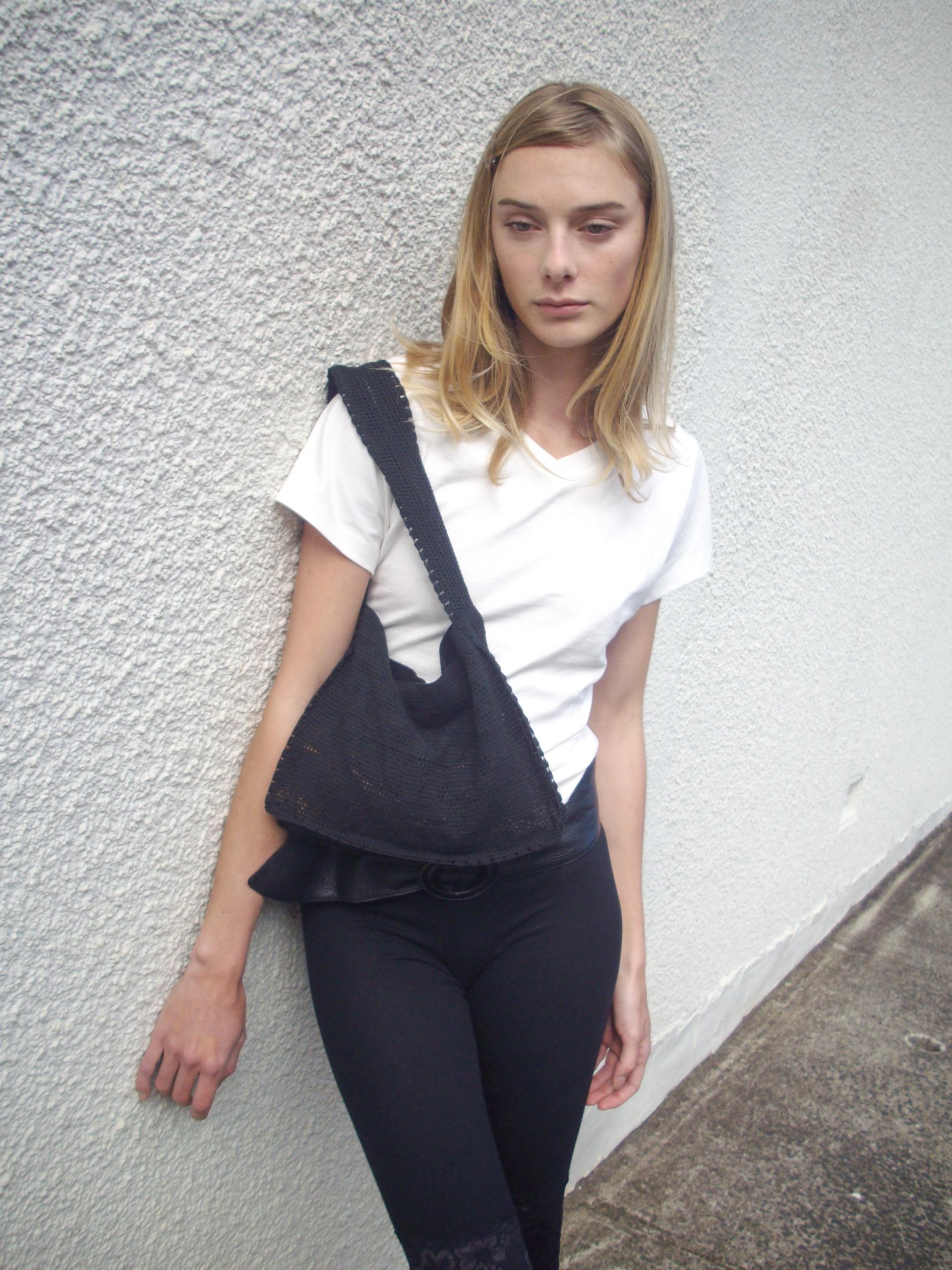 The Fountain Crochet Bag · Black