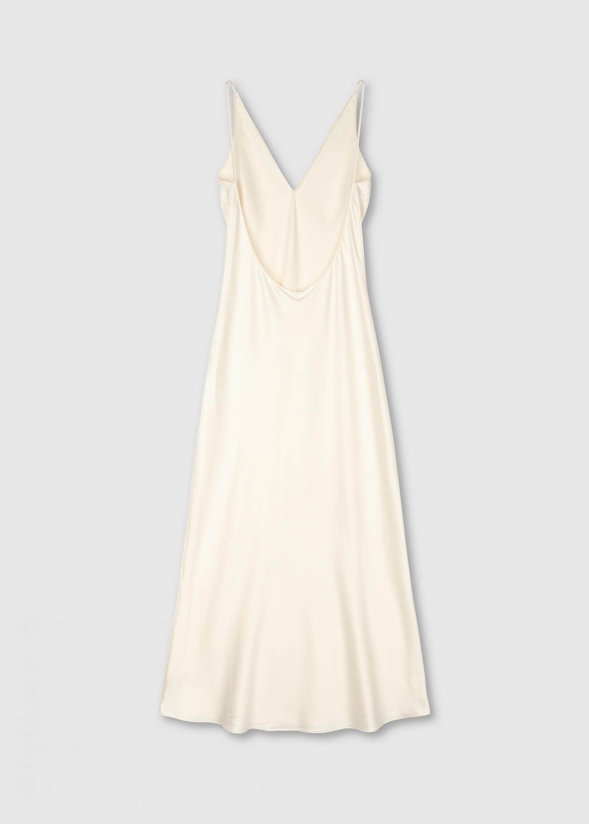 Deep V dress · Offwhite