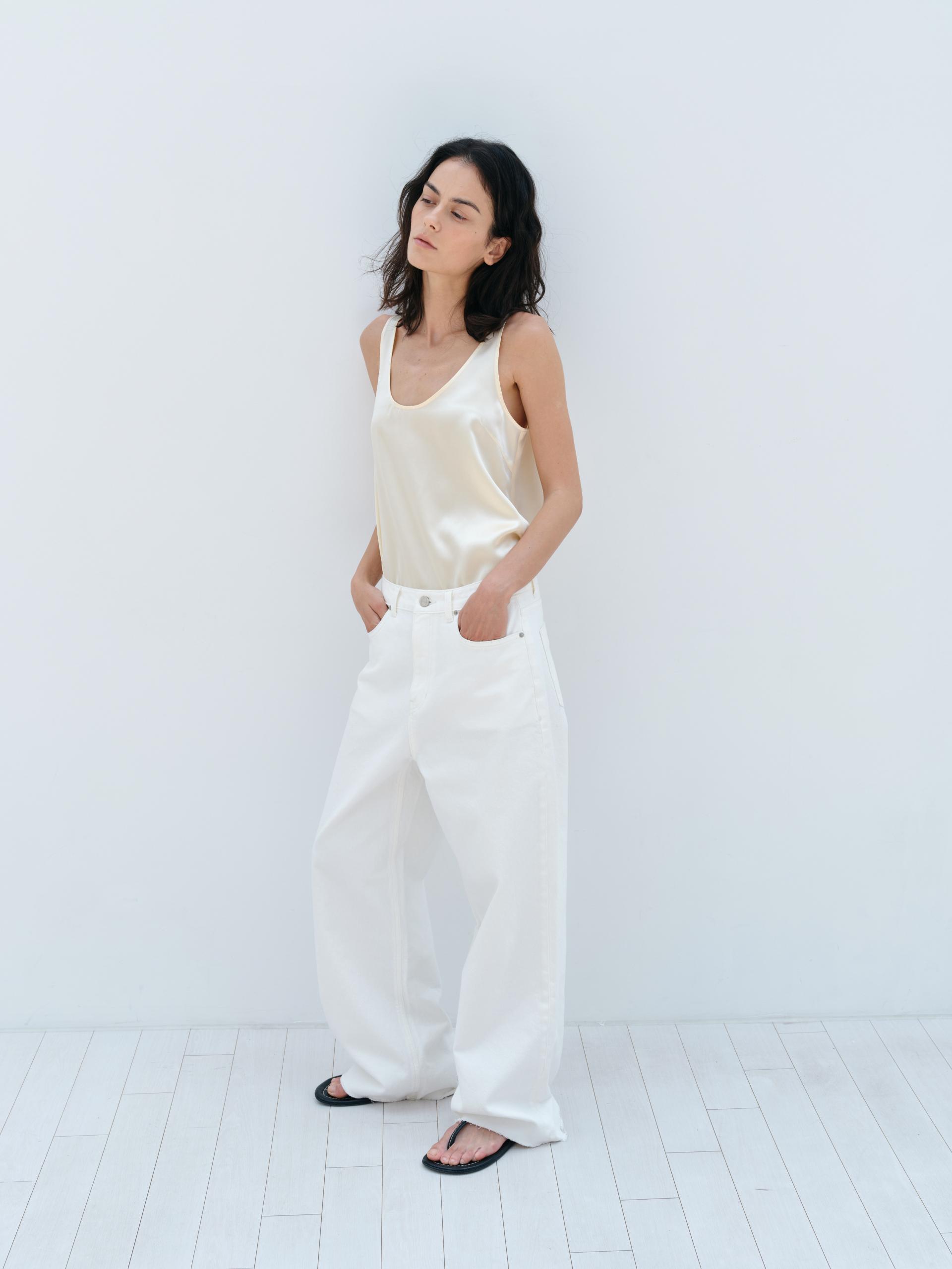 White Low Rise Jean