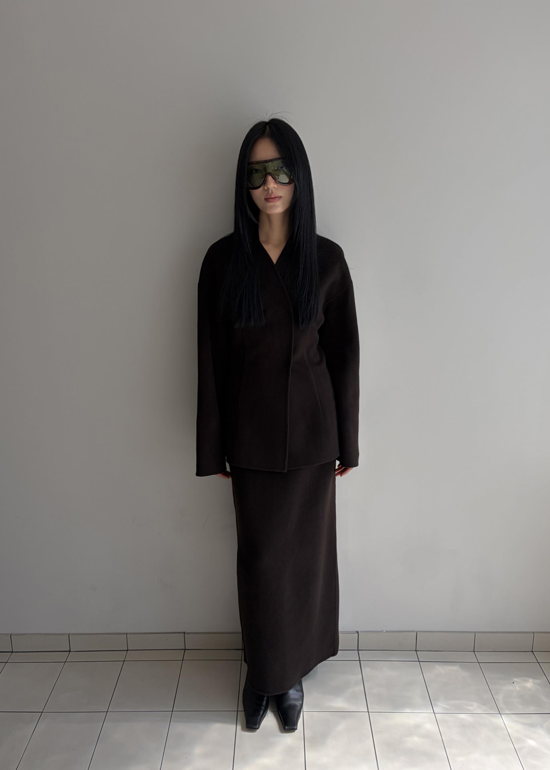 Hourglass jacket · Chocolate