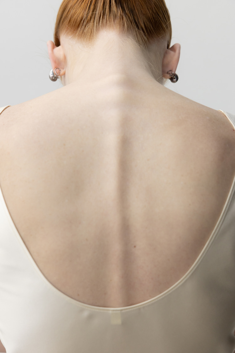Carrie Silk Dress · Cream