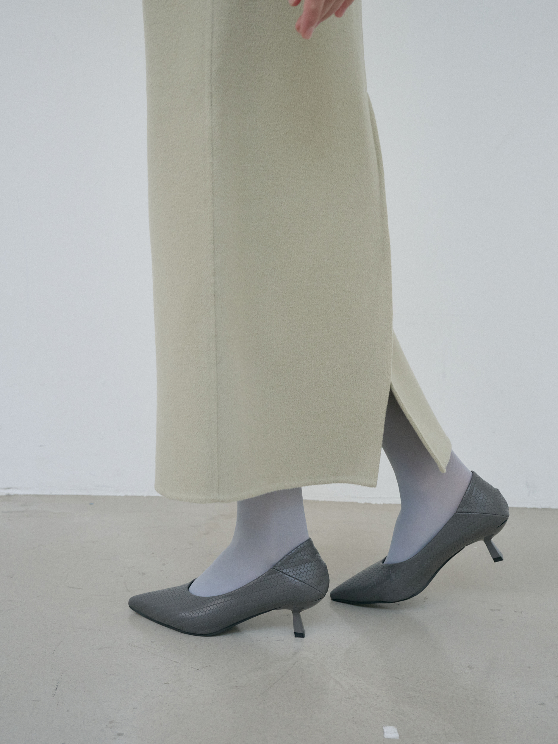Cashmere maxi skirt ·Sand