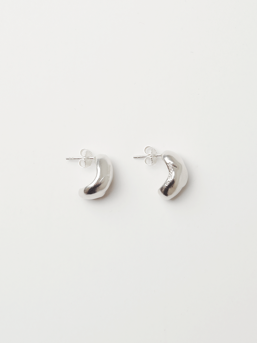 Rough pebble earring