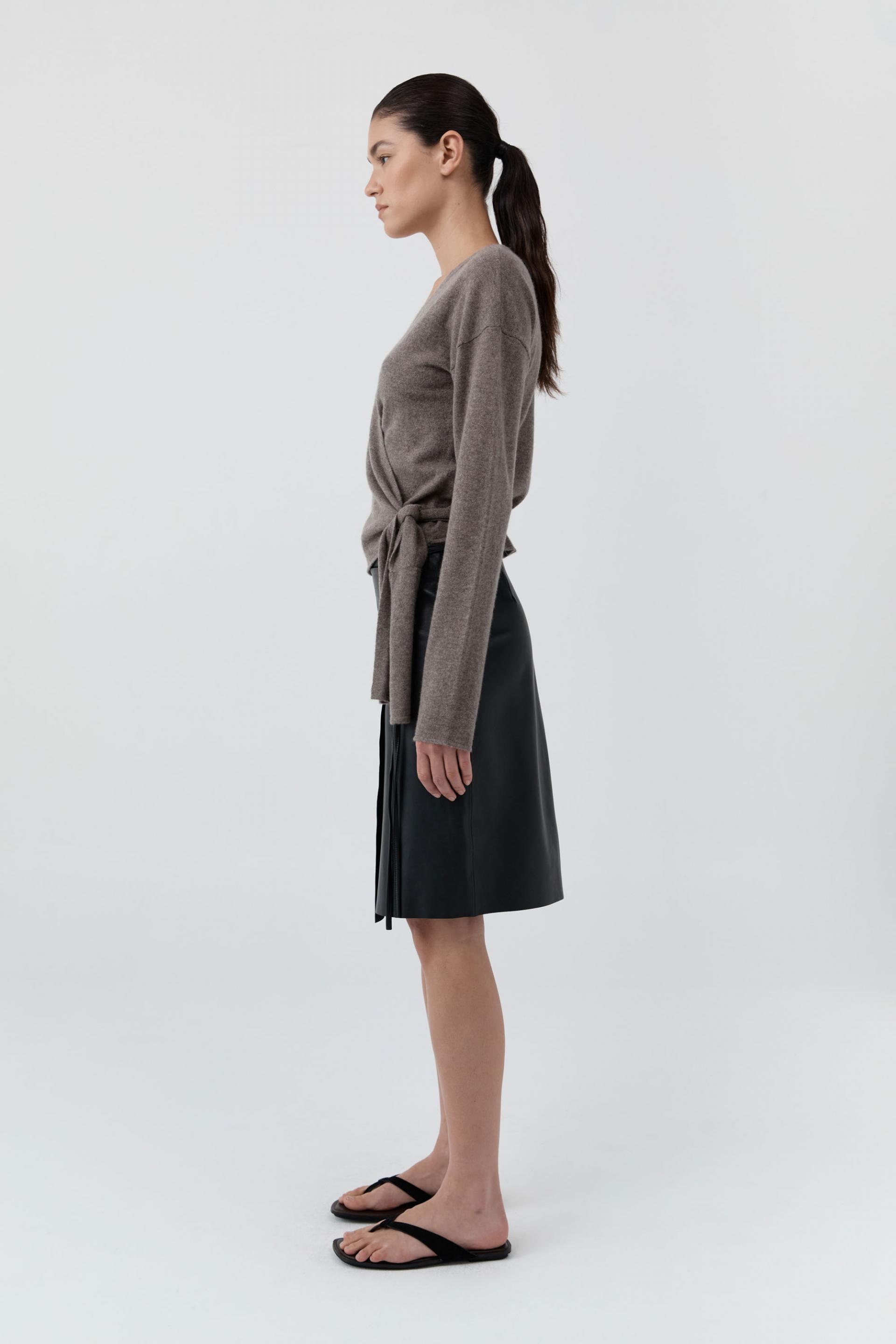 Cashmere Wrap Cardigan · Vapor