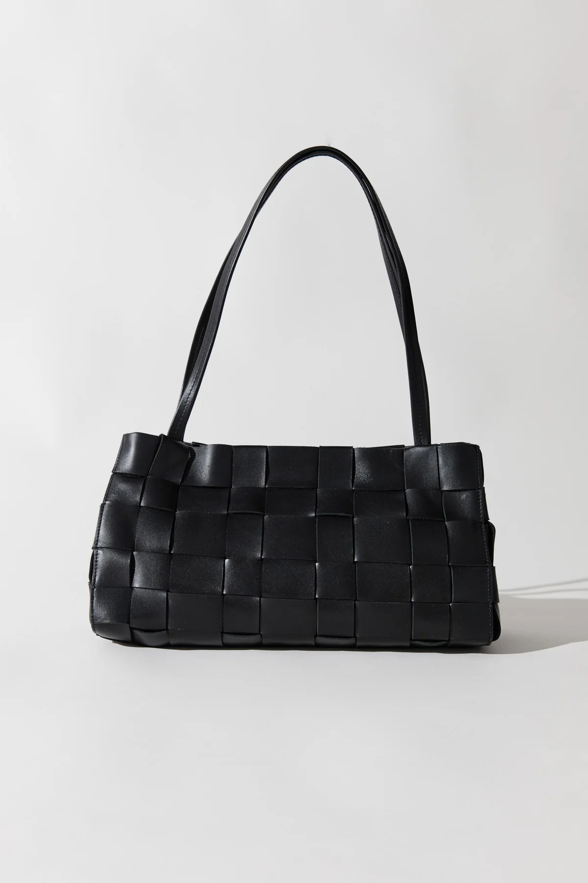 Slim Woven Tote ·Black