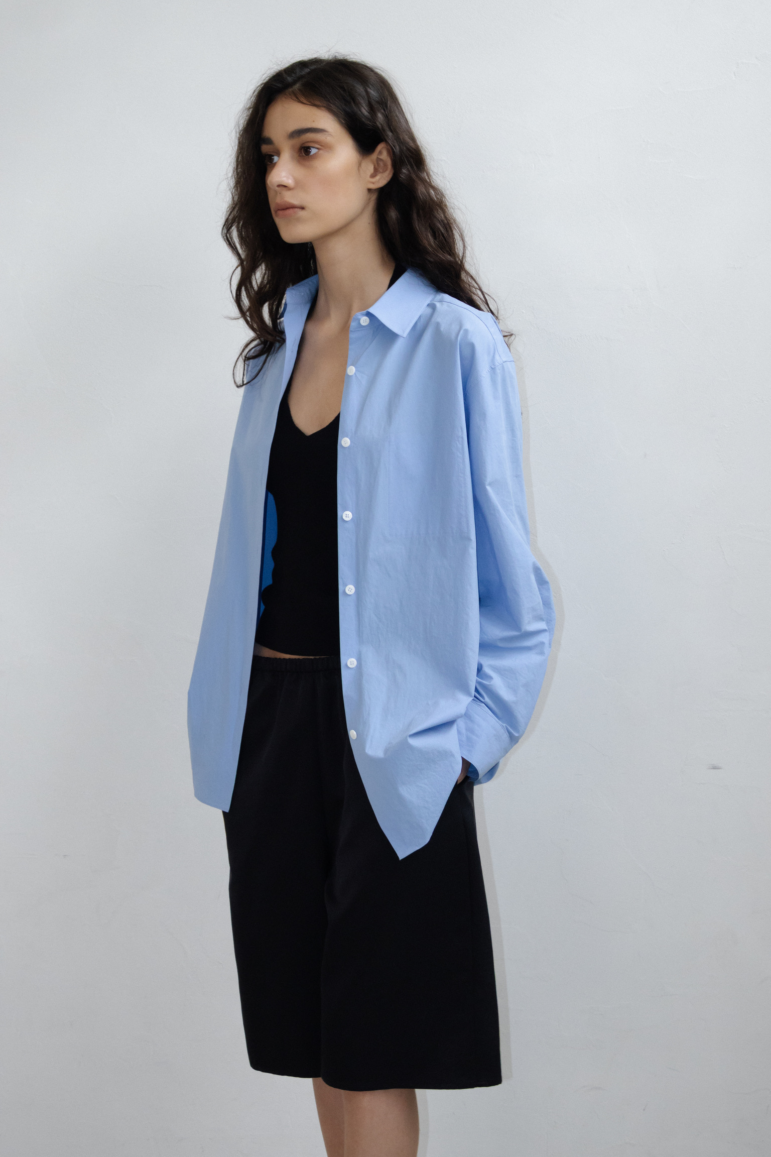 Crisp Cotton Shirts · Cornflower Blue