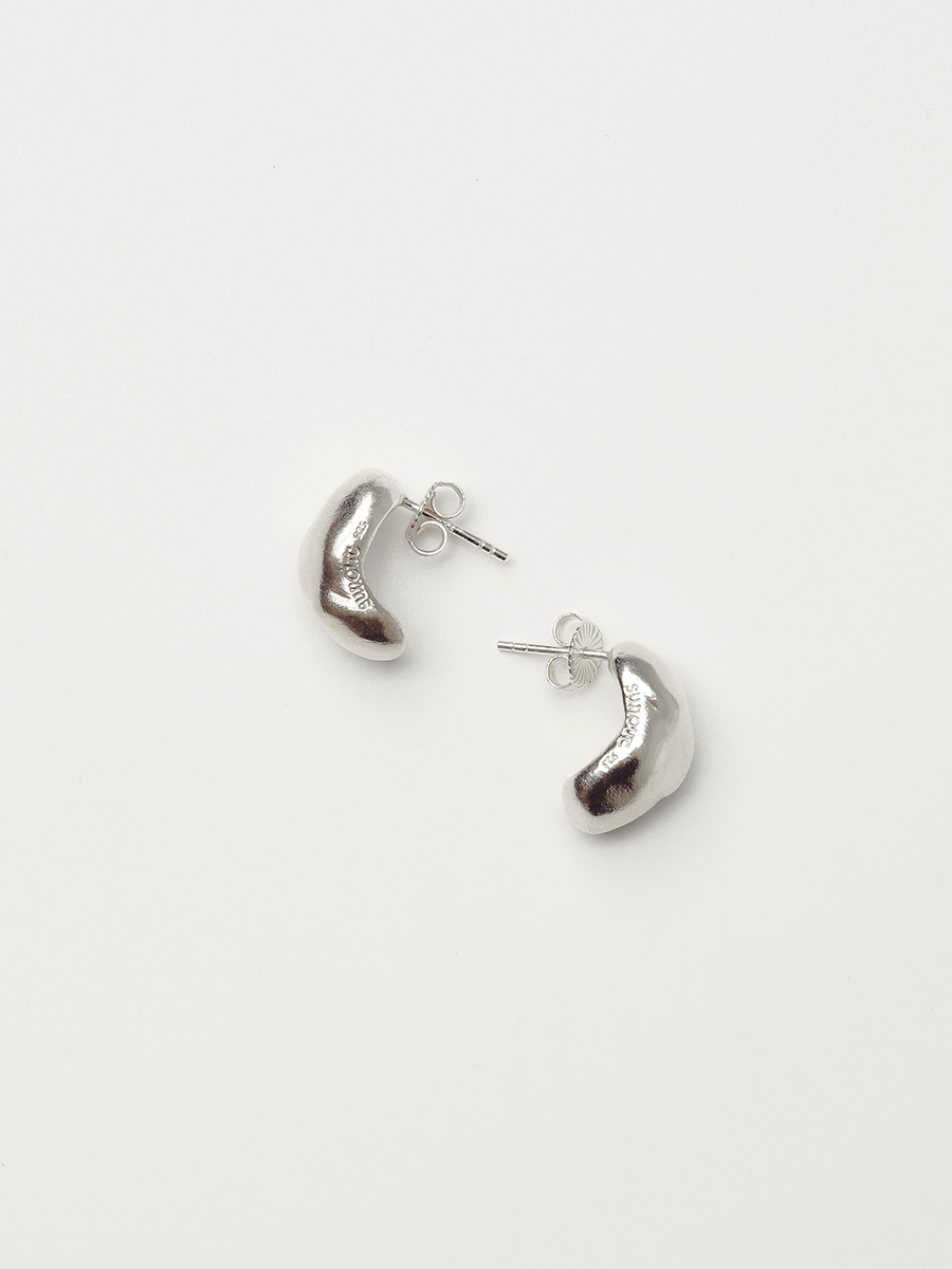 Rough pebble earring