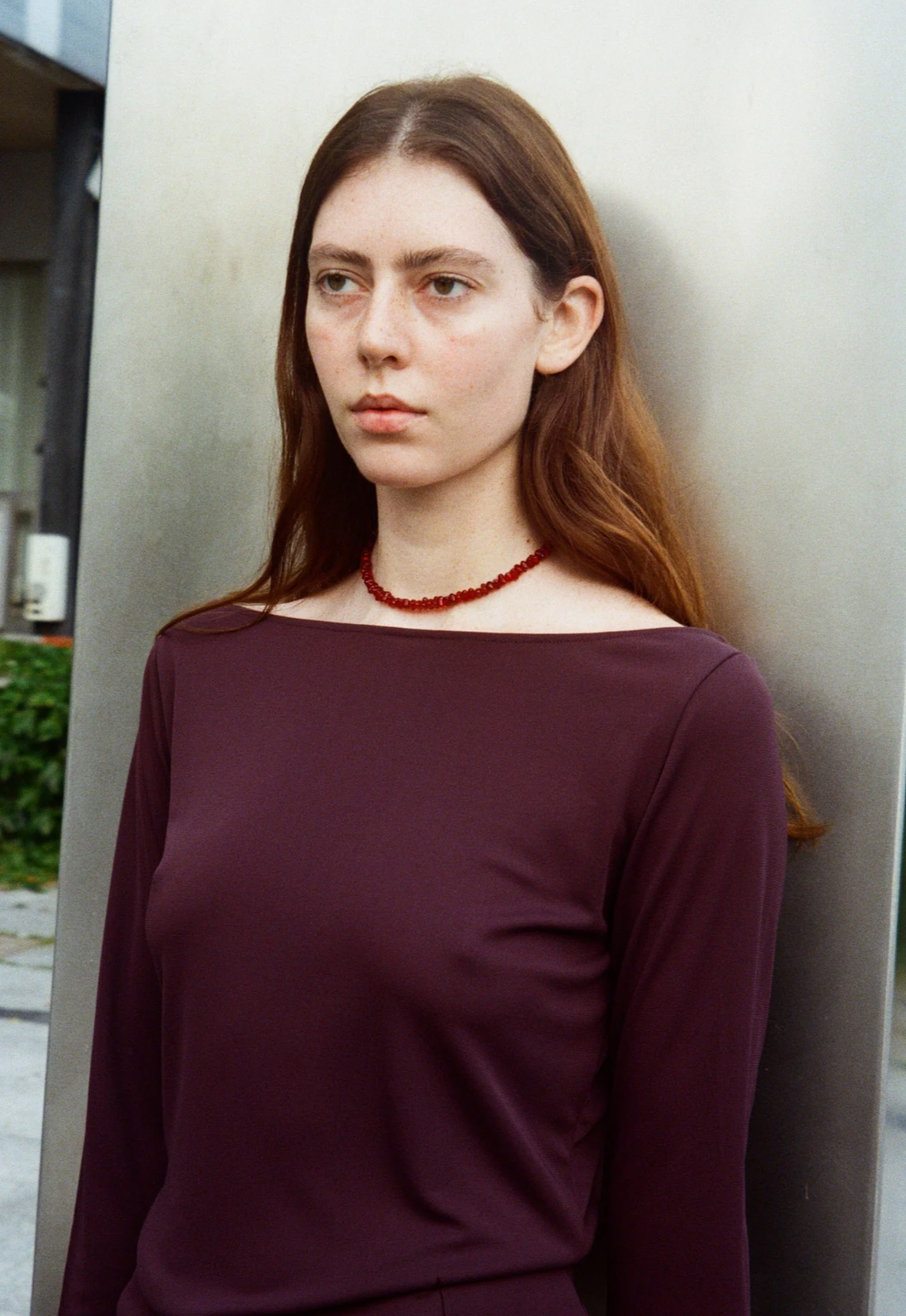 Caillou Necklace · Grenat