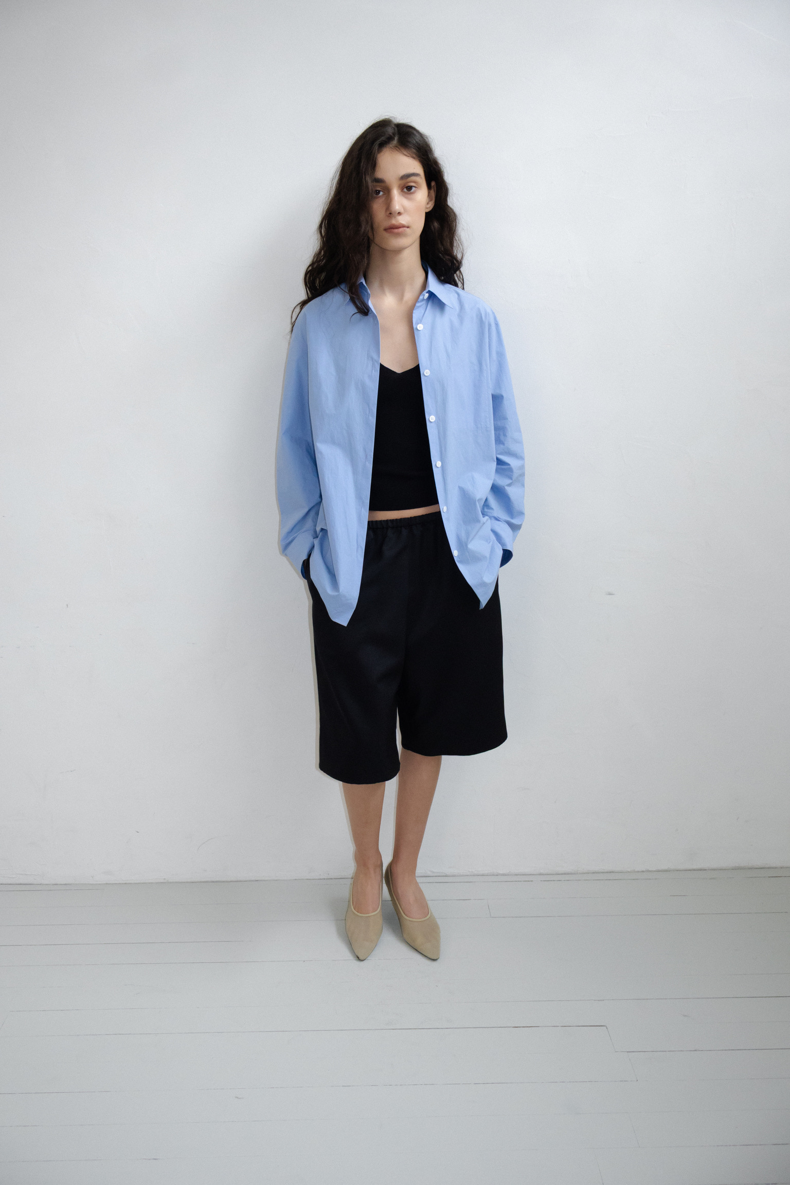 Crisp Cotton Shirts · Cornflower Blue