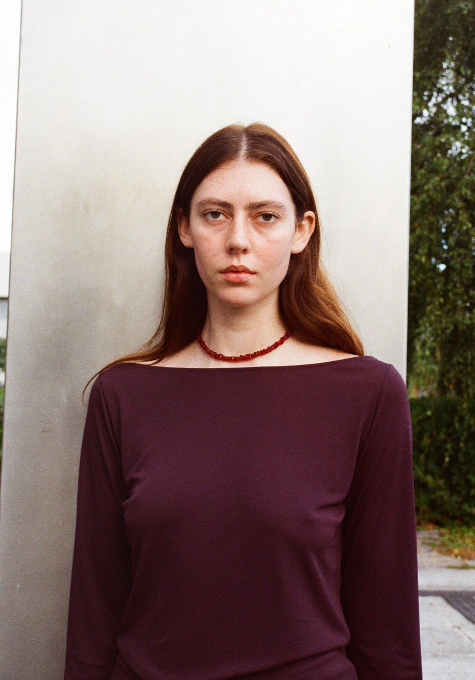 Caillou Necklace · Grenat