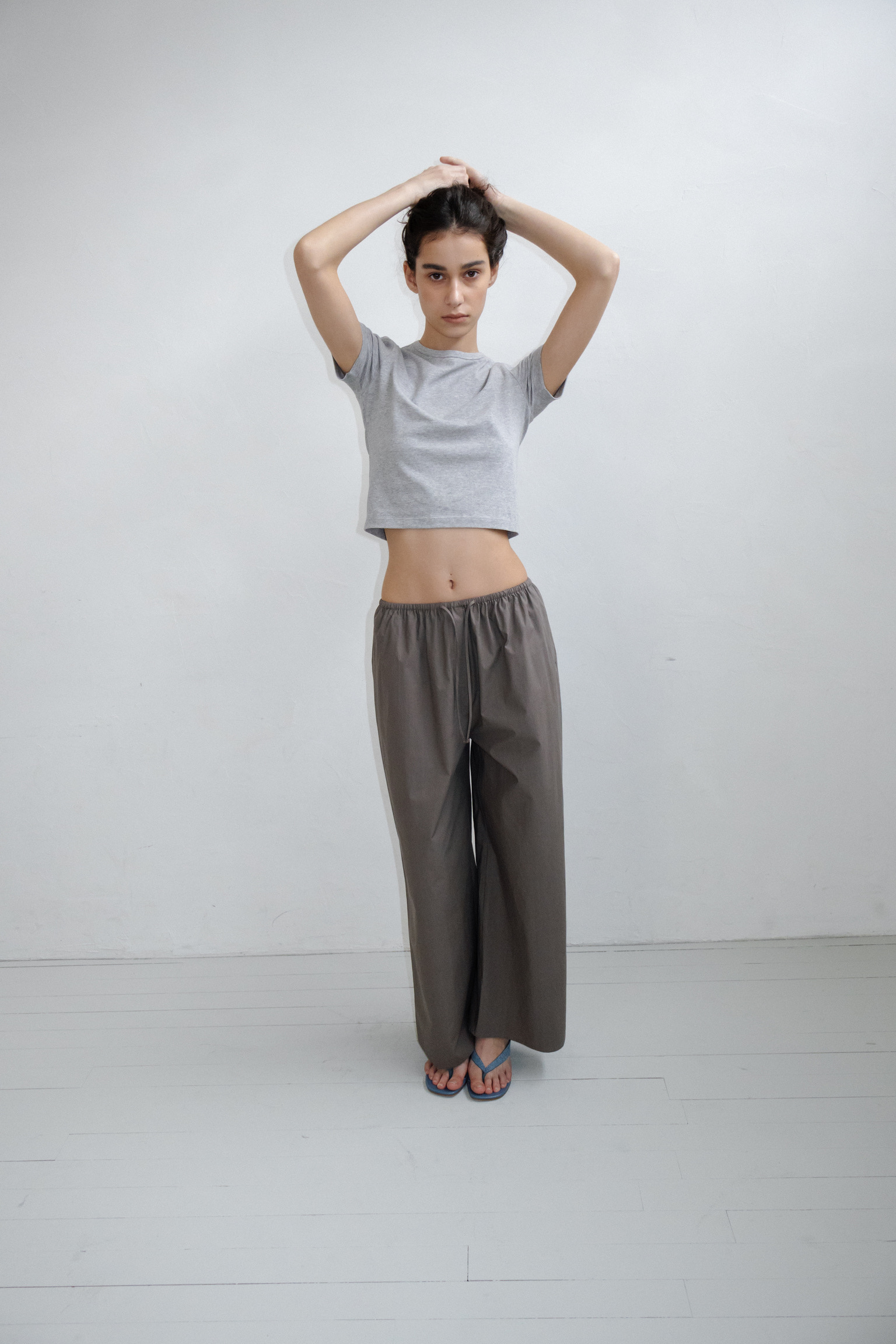 Lightly Cotton Pants · Brown