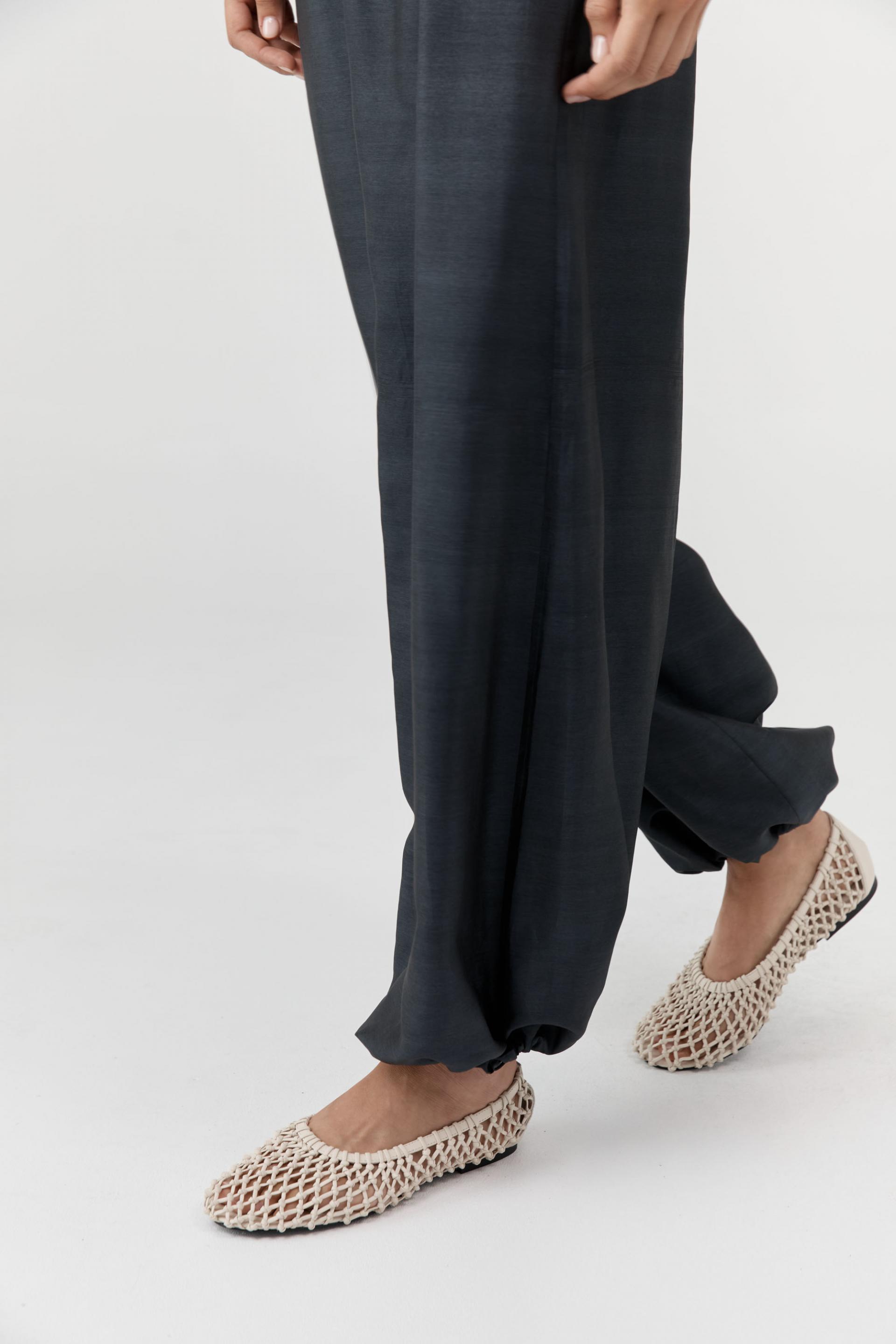 Woven Ballerina Flat · Off White