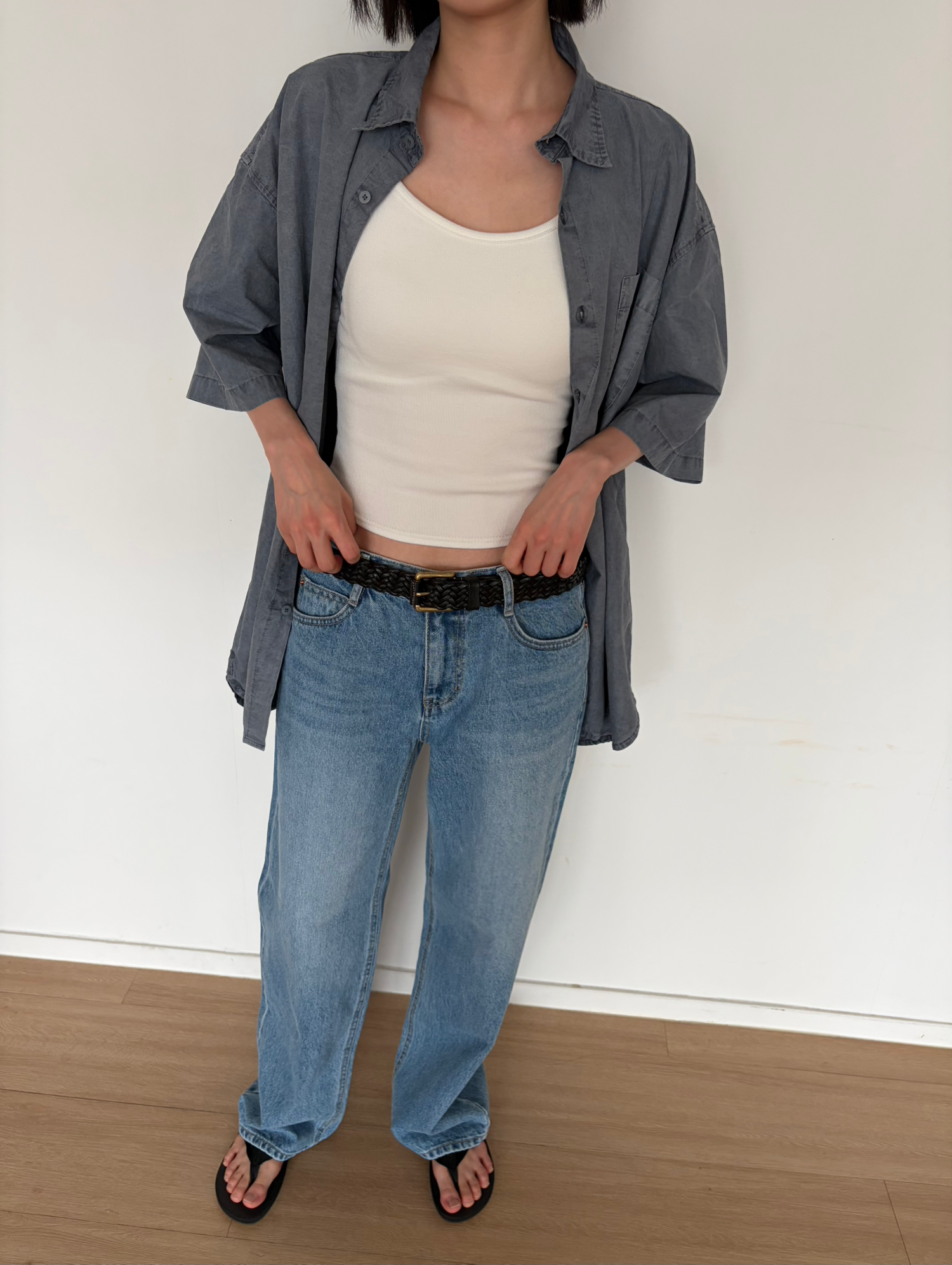 More straight denim